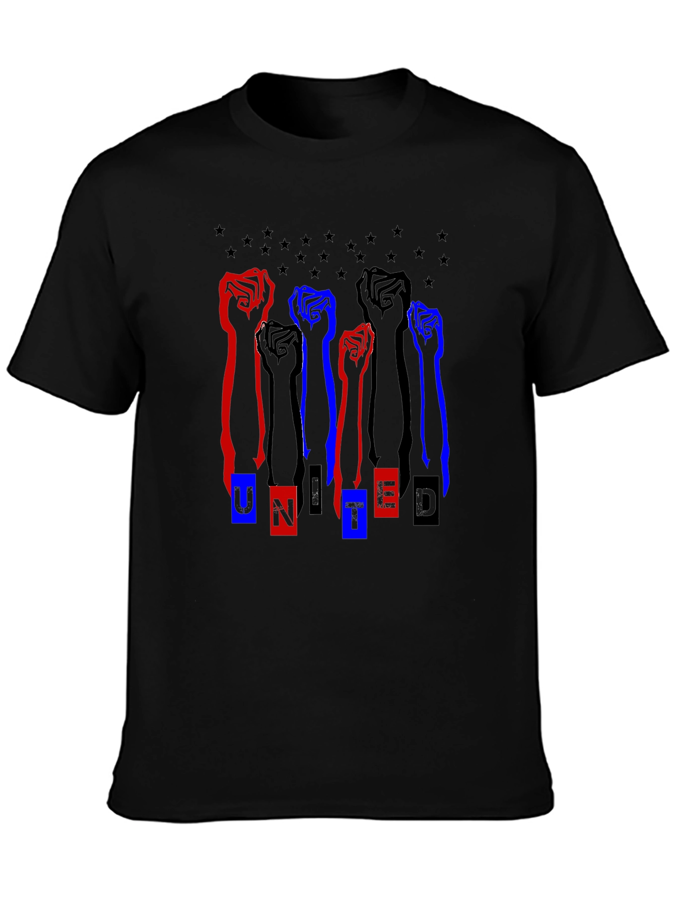 United Graphic Tee - Black Unisex T-Shirt