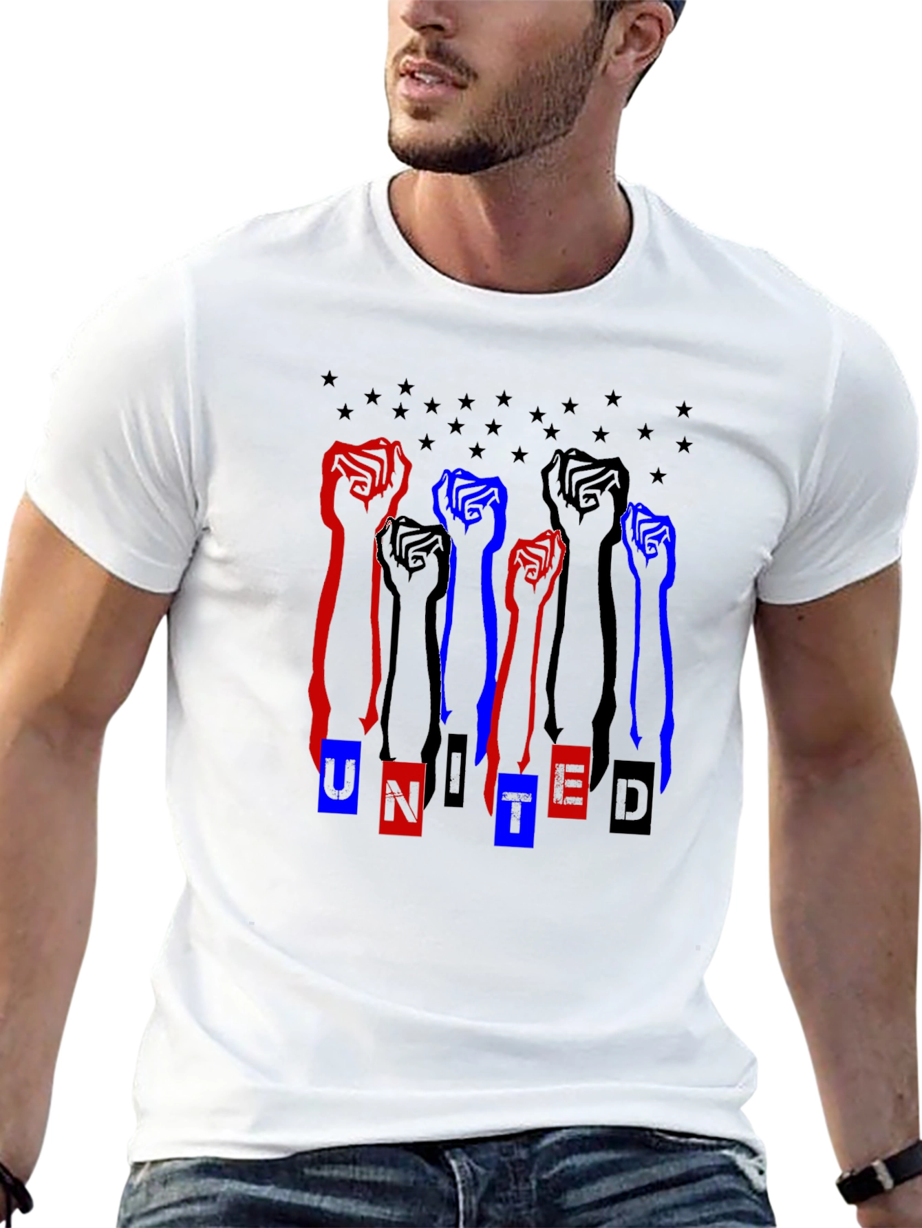 United Graphic Tee - Black Unisex T-Shirt