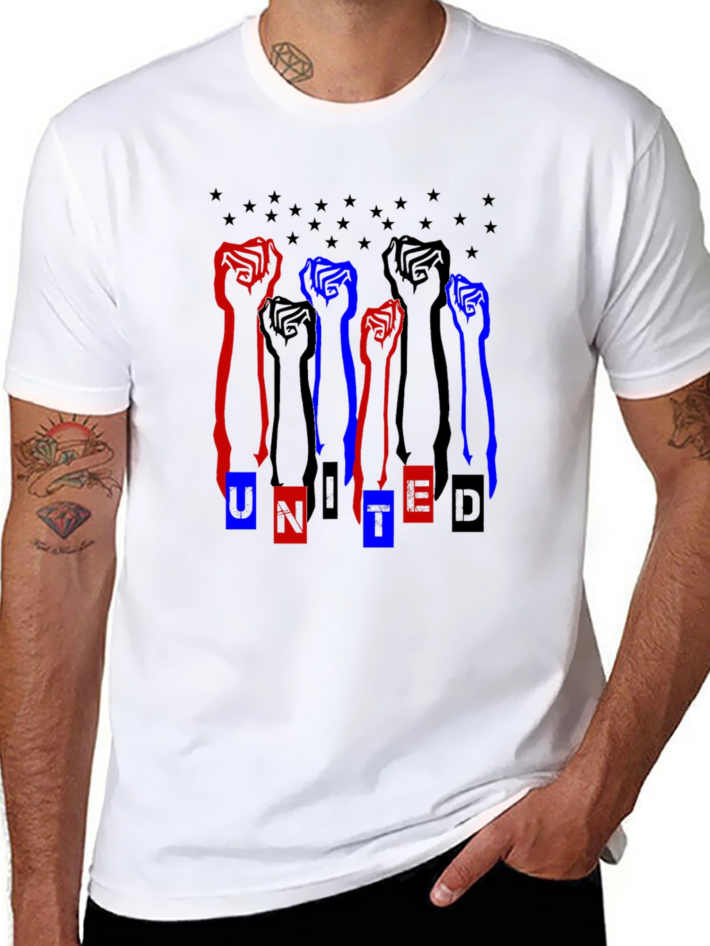 United Graphic Tee - Black Unisex T-Shirt
