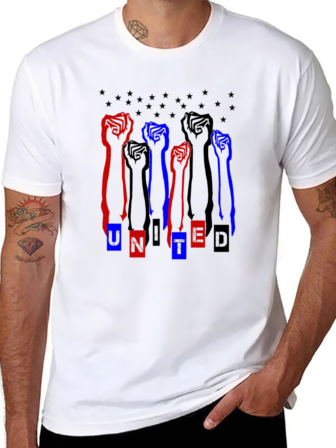 United Graphic Tee - Black Unisex T-Shirt