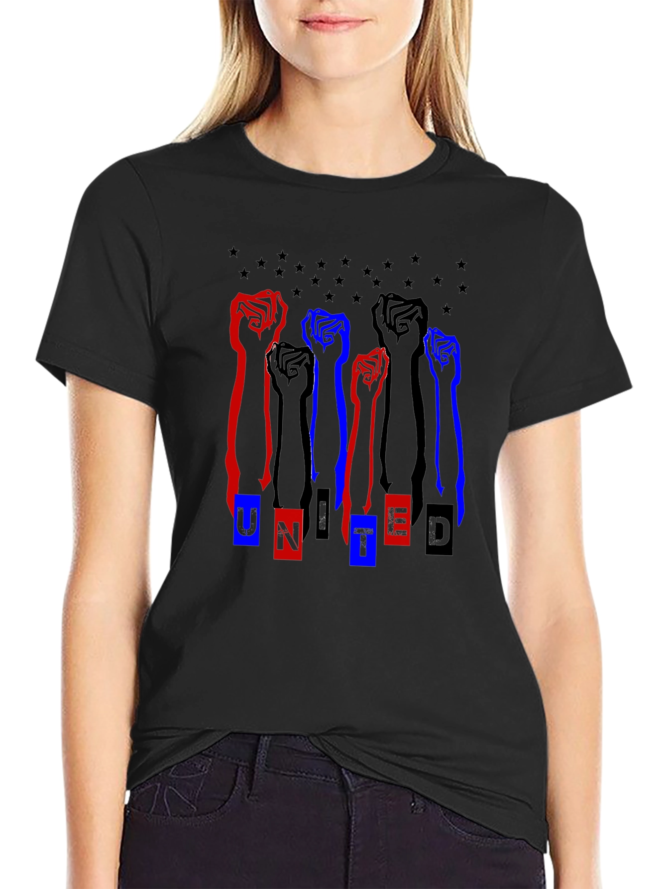 United Graphic Tee - Black Unisex T-Shirt