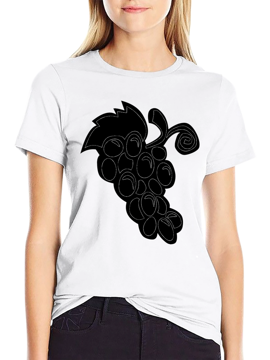 Grapes Graphic T-Shirt - Black