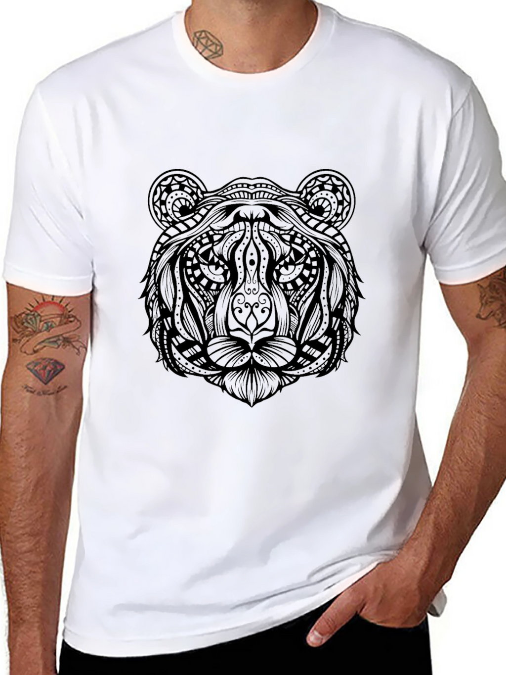 Black Bear Graphic Tee - Unique Design