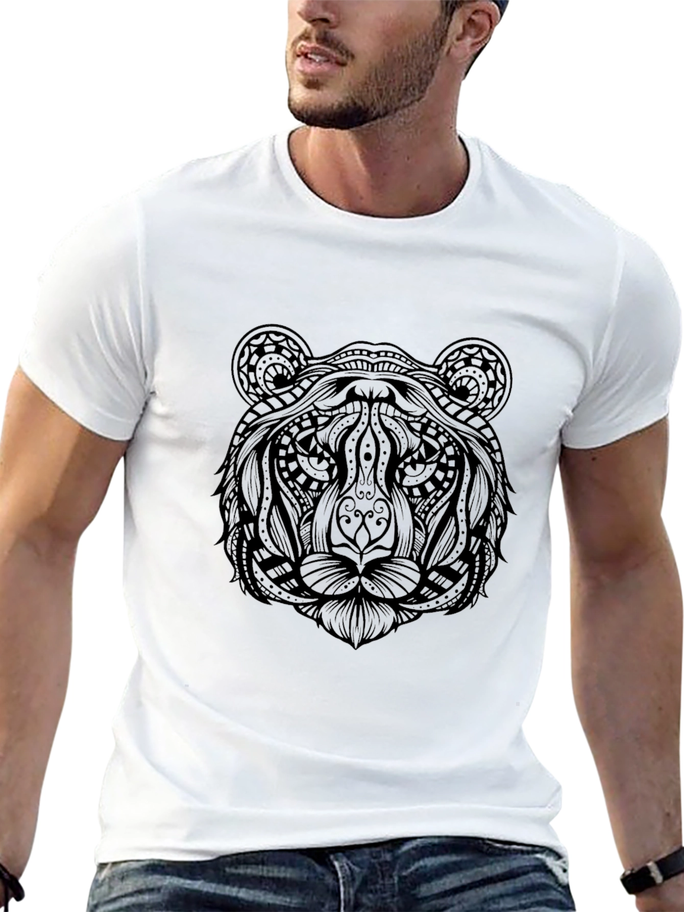 Black Bear Graphic Tee - Unique Design