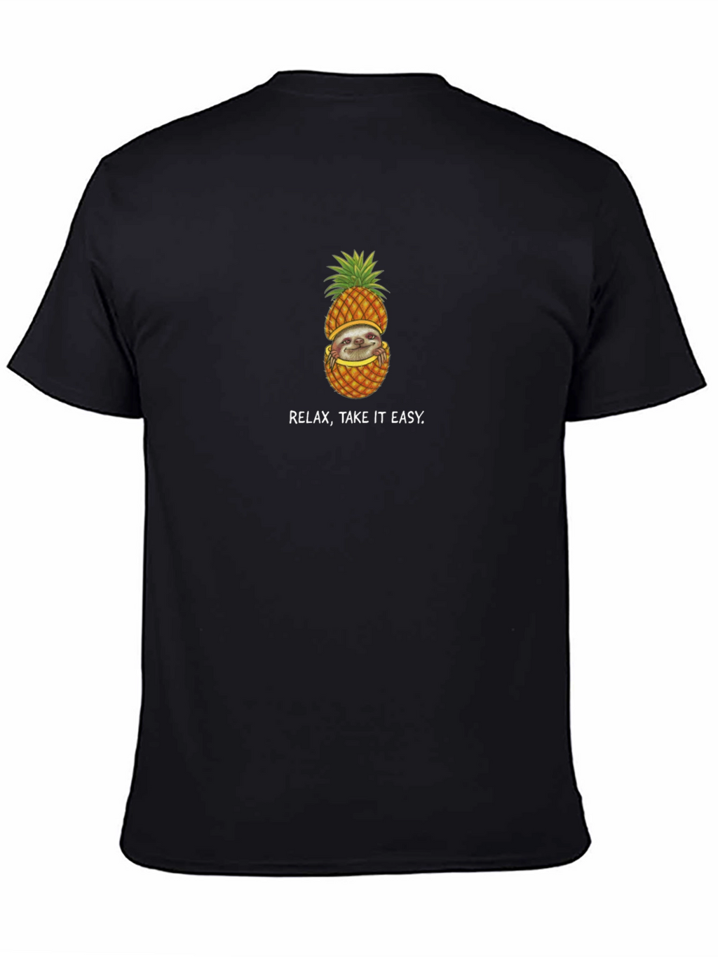 Relax Take It Easy Sloth Pineapple T-Shirt