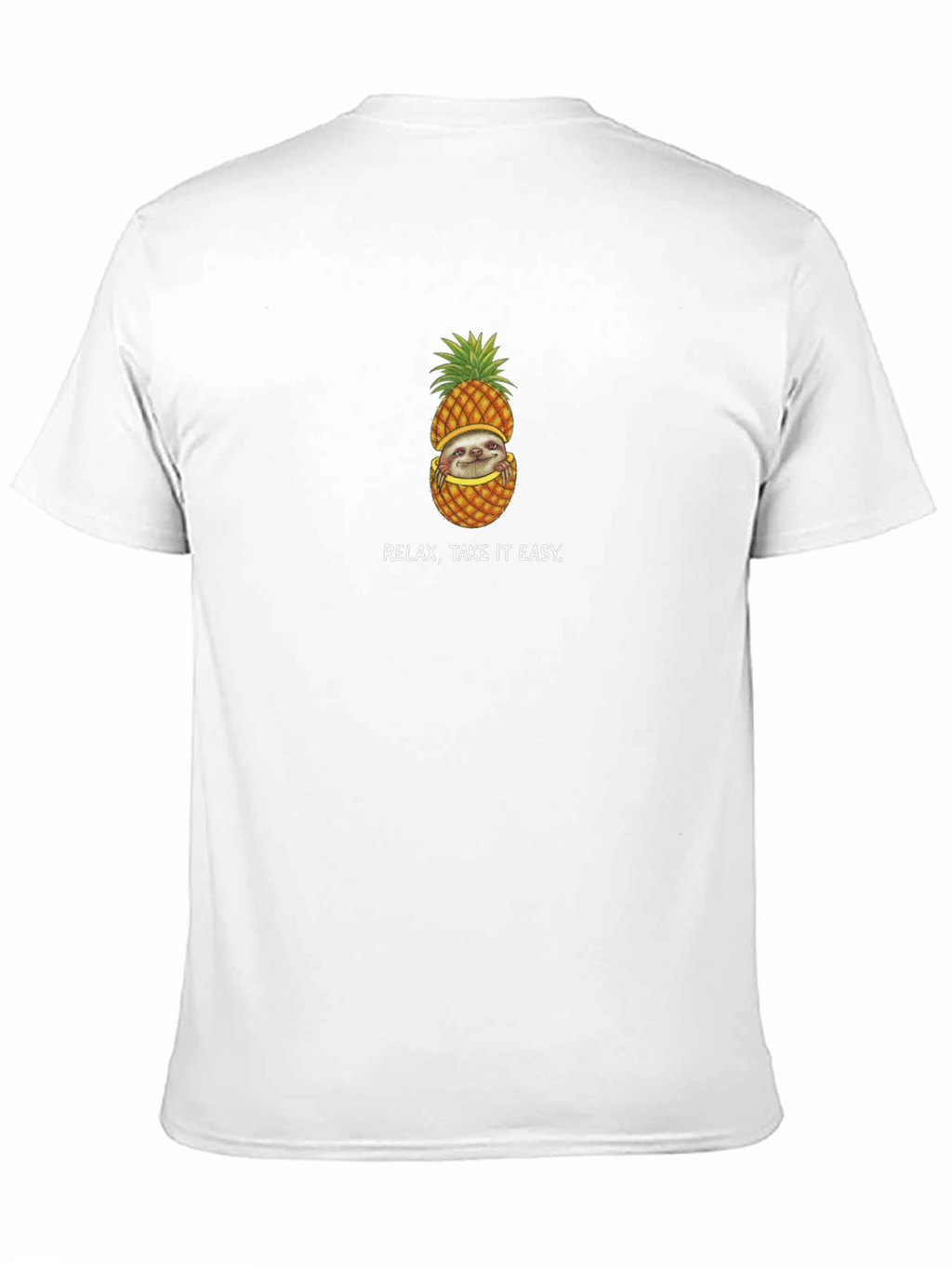 Relax Take It Easy Sloth Pineapple T-Shirt