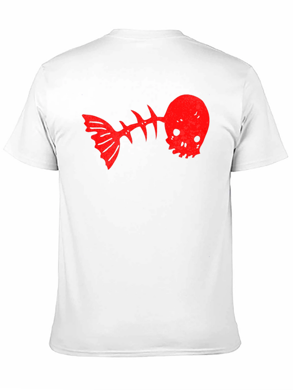 Skull Fishbone Graphic Tee - Black Casual T-Shirt