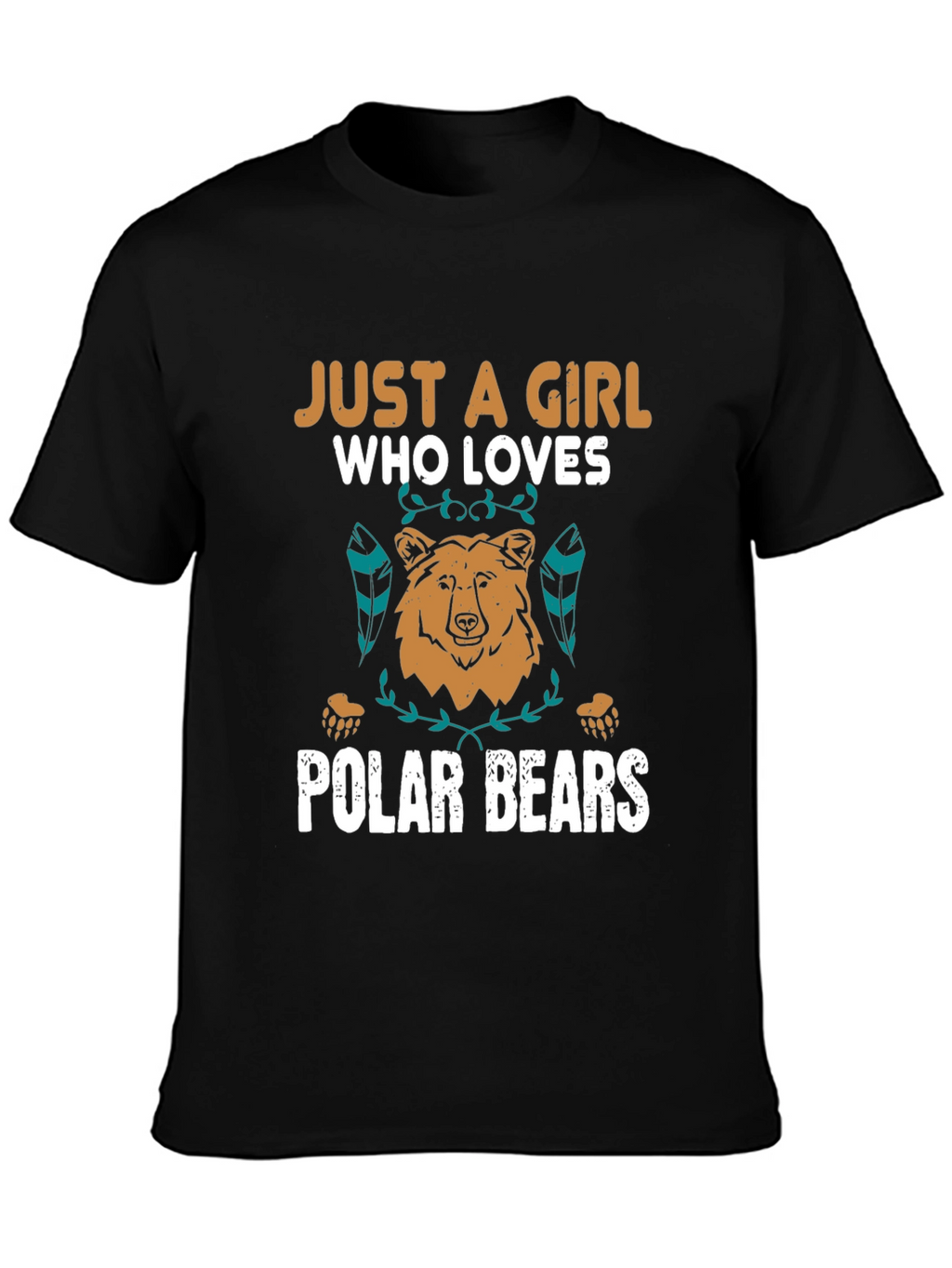 Girl Who Loves Polar Bears Graphic Tee