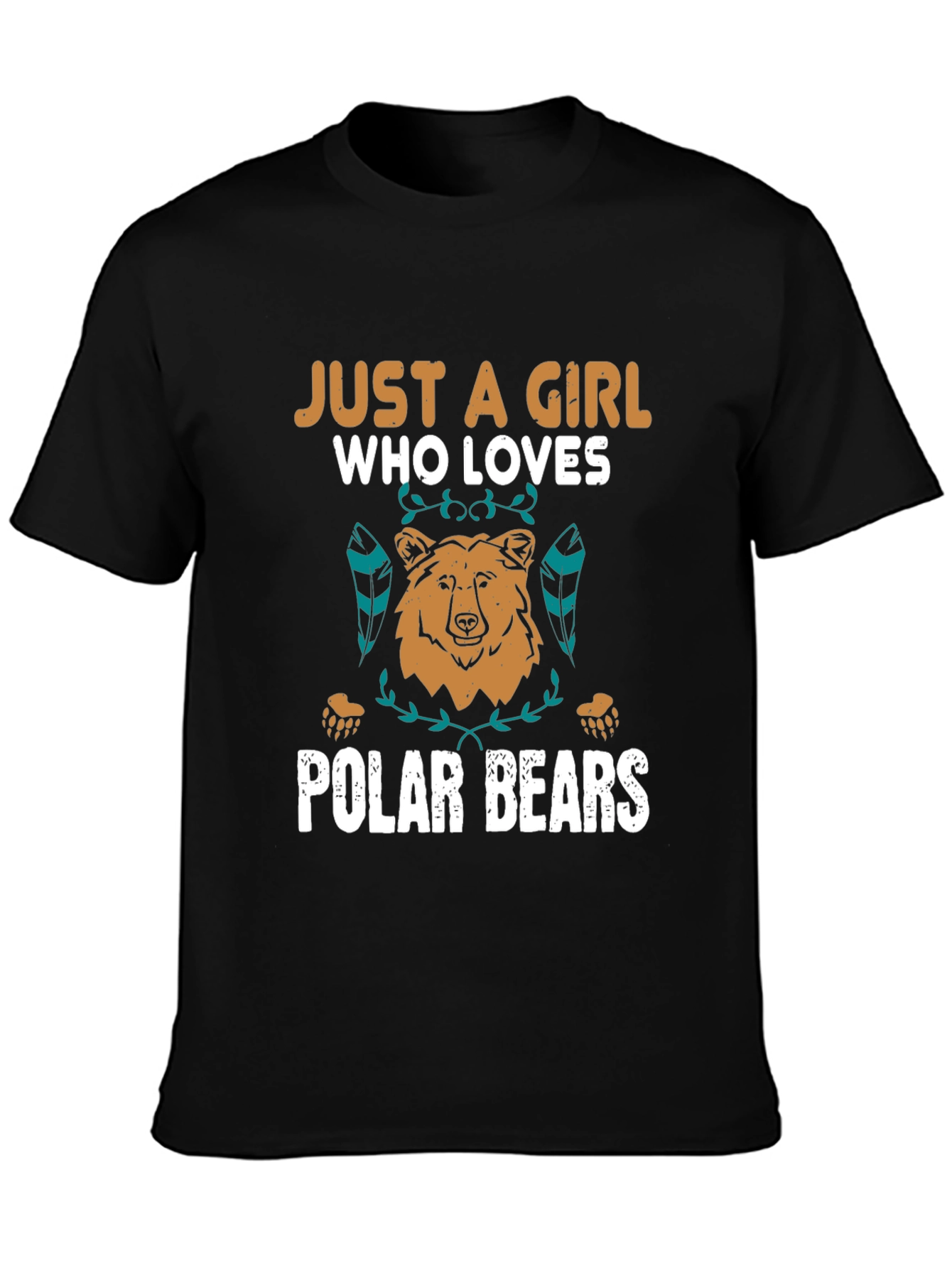 Girl Who Loves Polar Bears Graphic Tee