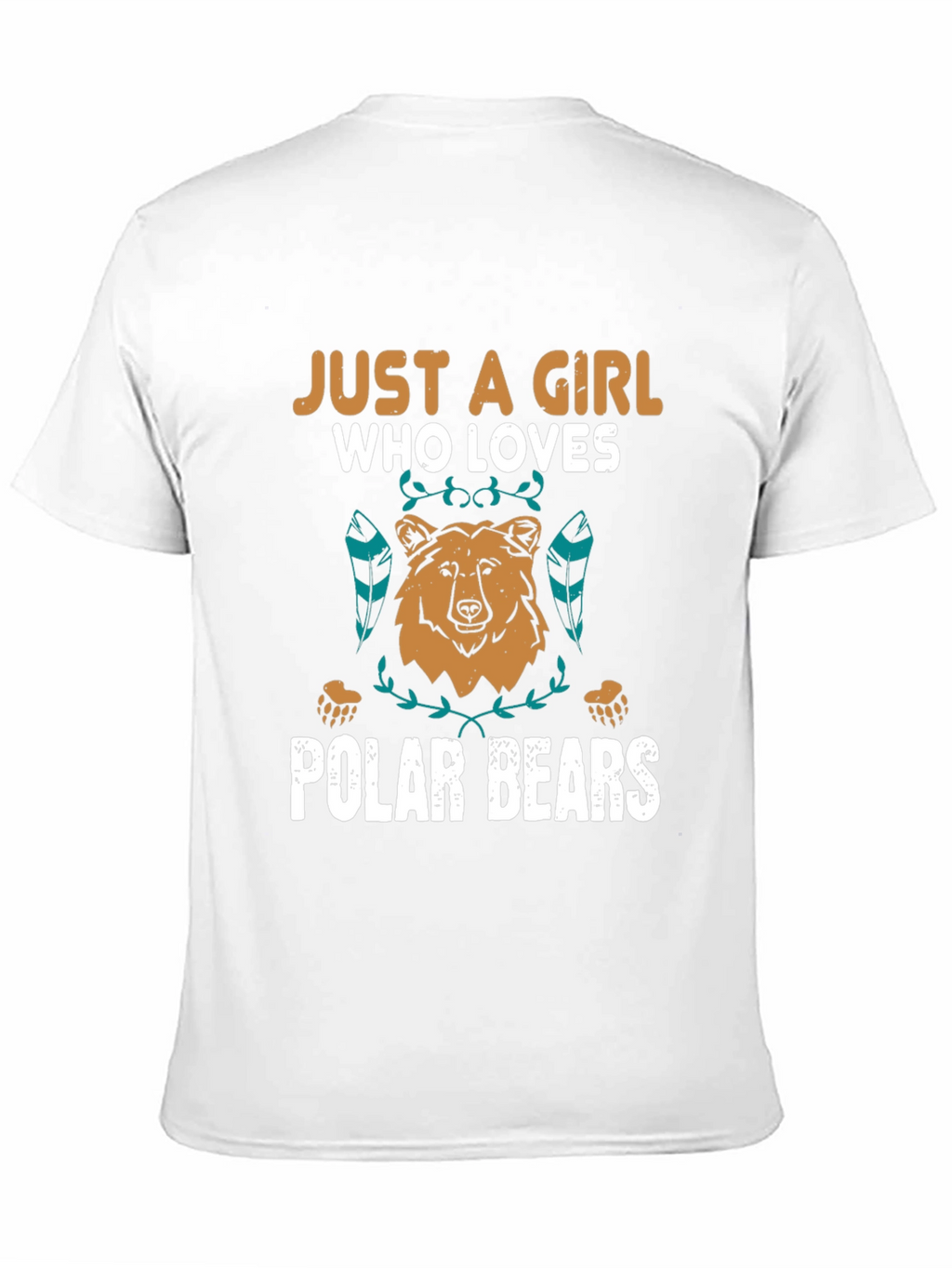 Girl Who Loves Polar Bears Graphic Tee
