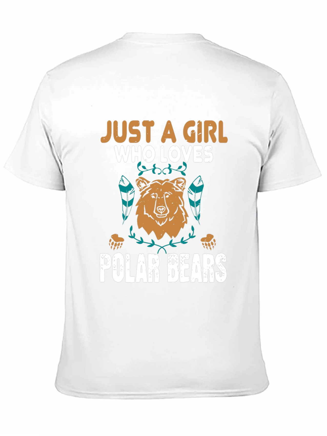 Girl Who Loves Polar Bears Graphic Tee