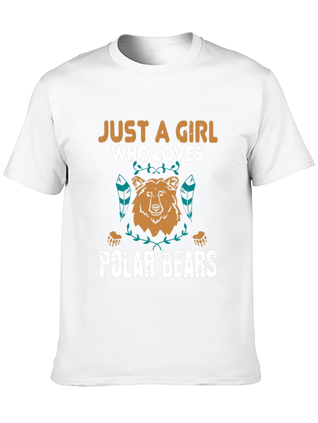 Girl Who Loves Polar Bears Graphic Tee