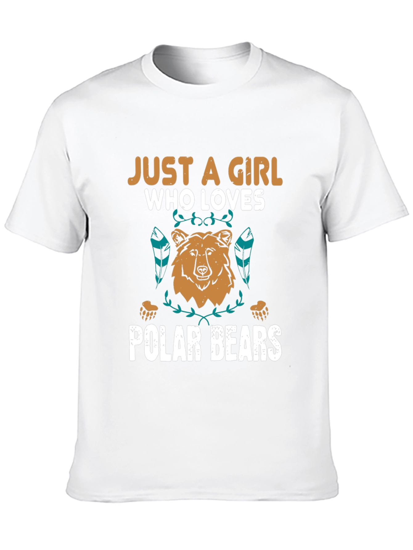 Girl Who Loves Polar Bears Graphic Tee