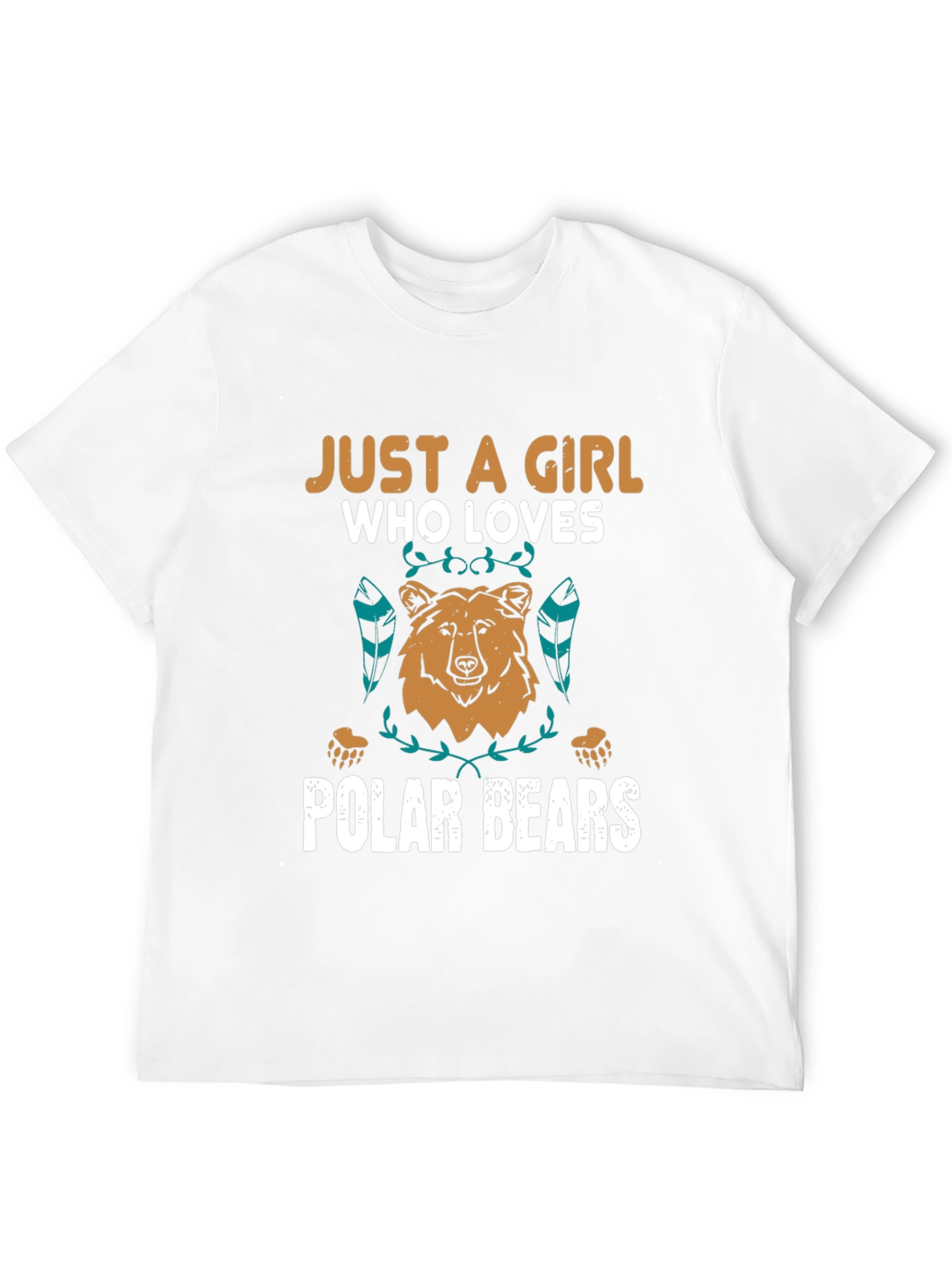 Girl Who Loves Polar Bears Graphic Tee