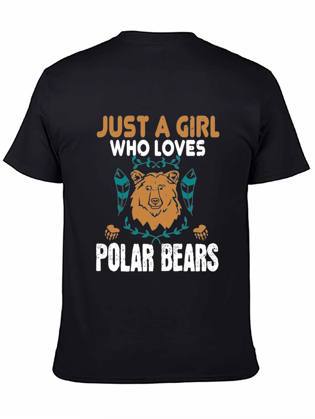 Girl Who Loves Polar Bears Graphic Tee
