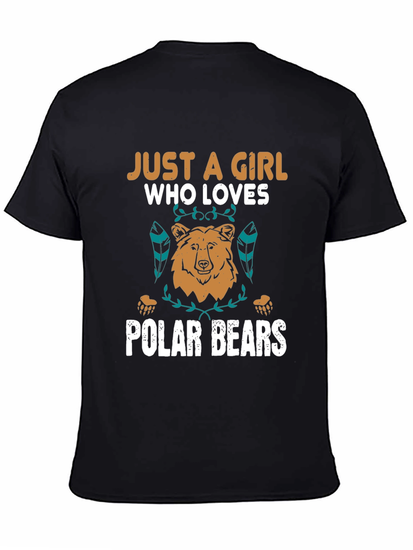 Girl Who Loves Polar Bears Graphic Tee