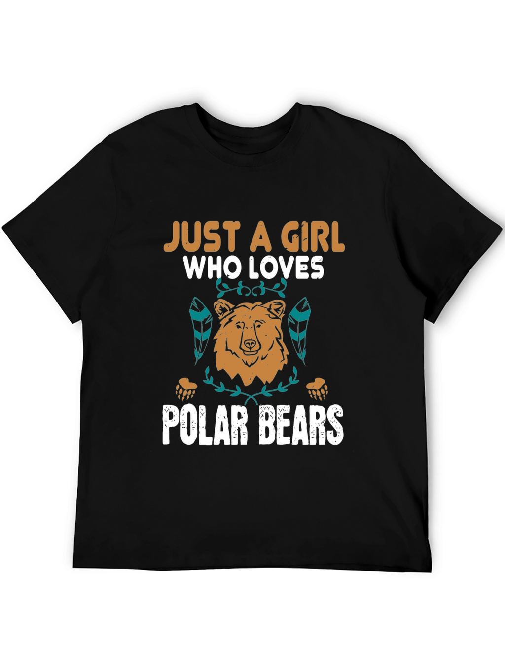 Girl Who Loves Polar Bears Graphic Tee