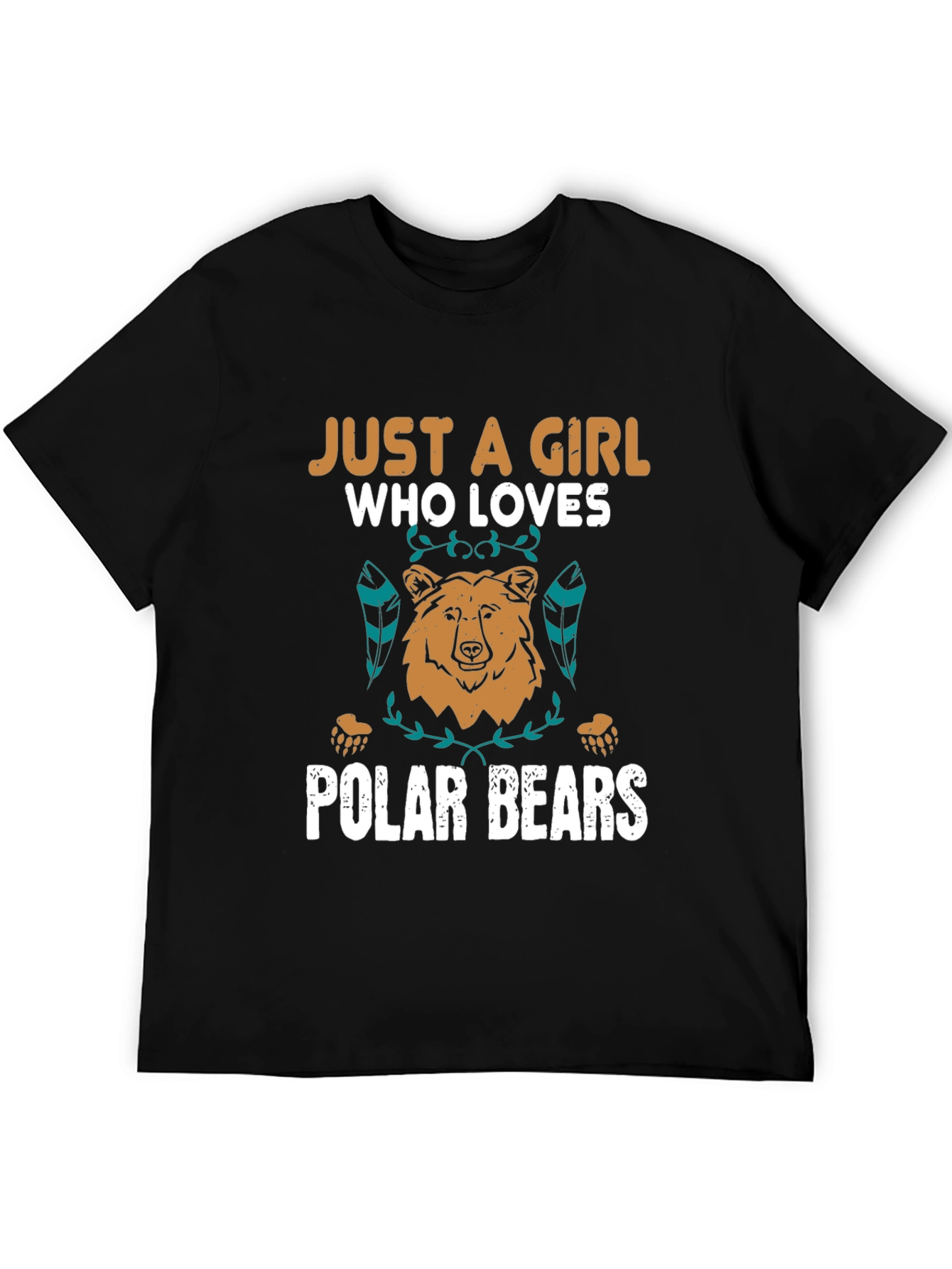 Girl Who Loves Polar Bears Graphic Tee