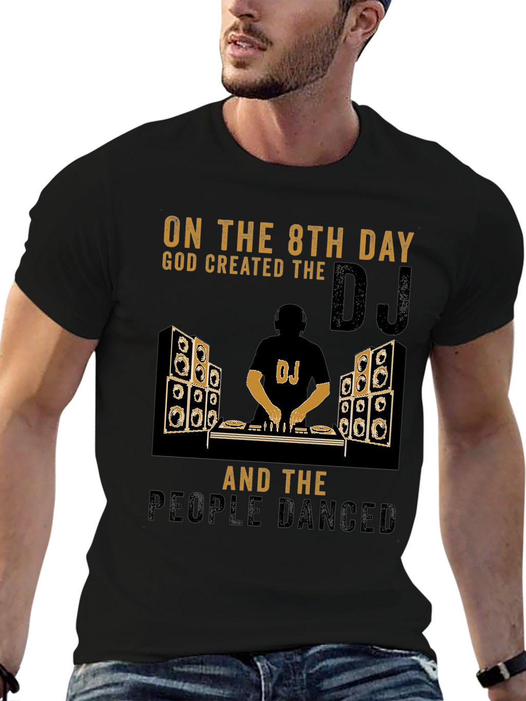 DJ God Created T-Shirt - Music Lover Tee