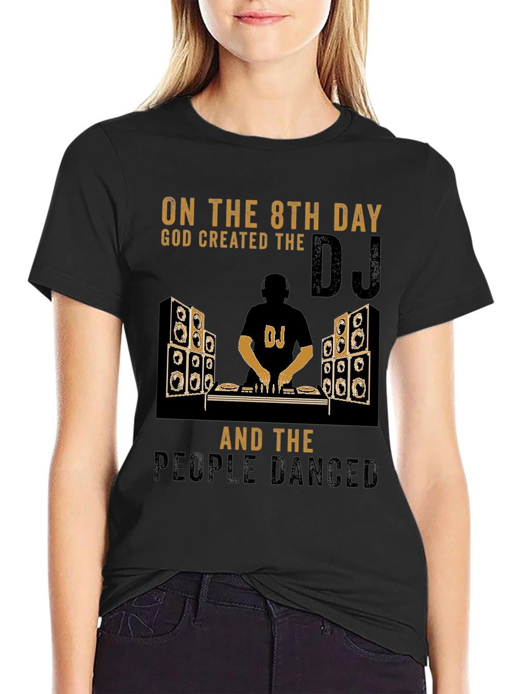 DJ God Created T-Shirt - Music Lover Tee