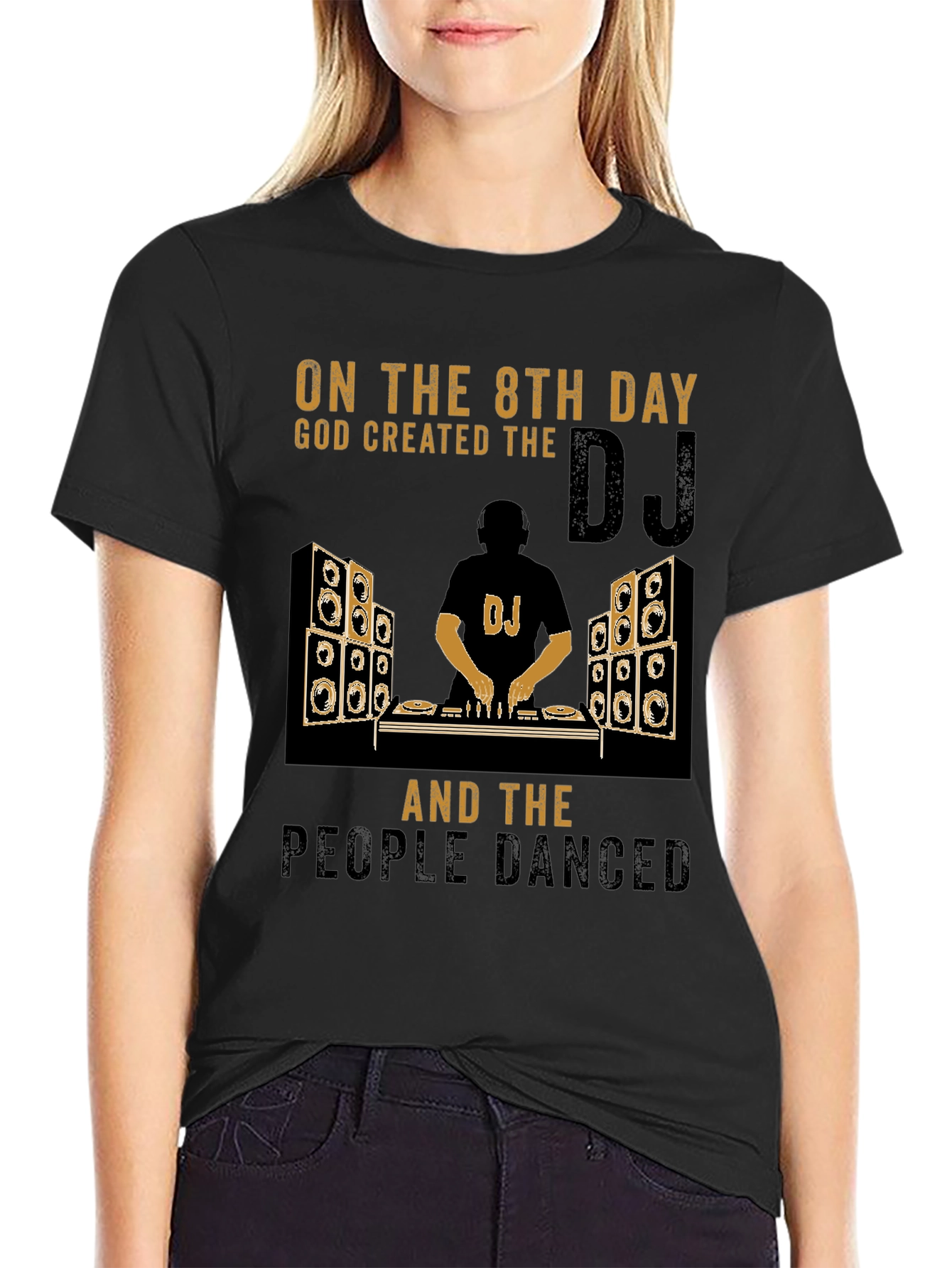 DJ God Created T-Shirt - Music Lover Tee
