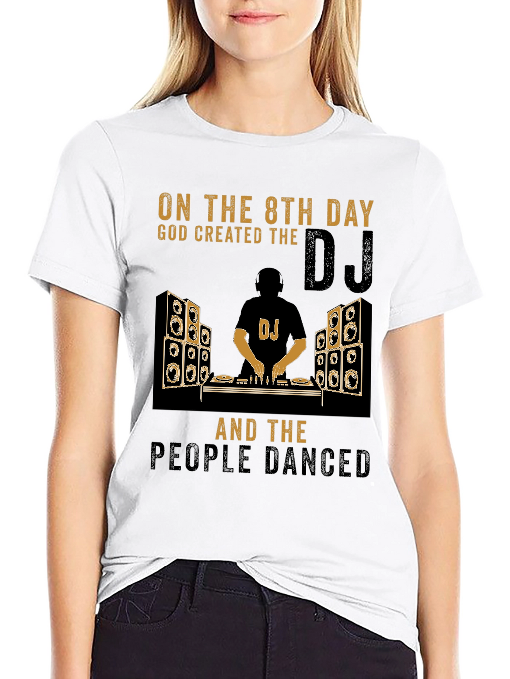 DJ God Created T-Shirt - Music Lover Tee
