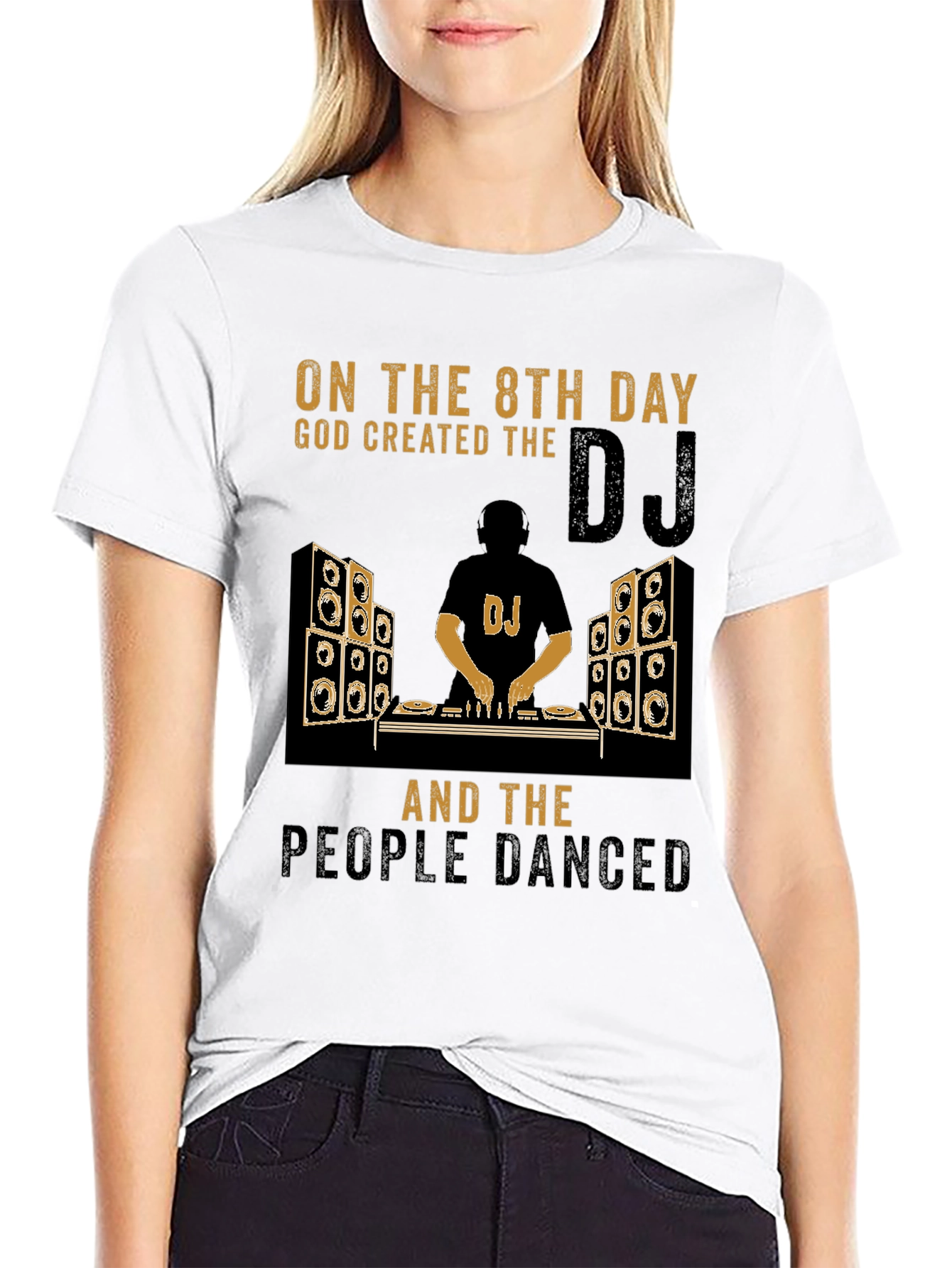 DJ God Created T-Shirt - Music Lover Tee