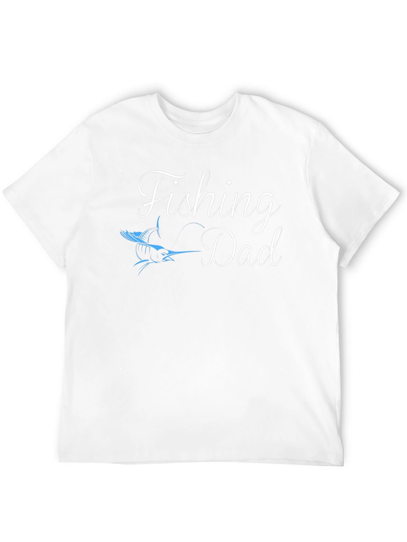 Fishing Dad T-Shirt - Black Tee with Fish Graphic
