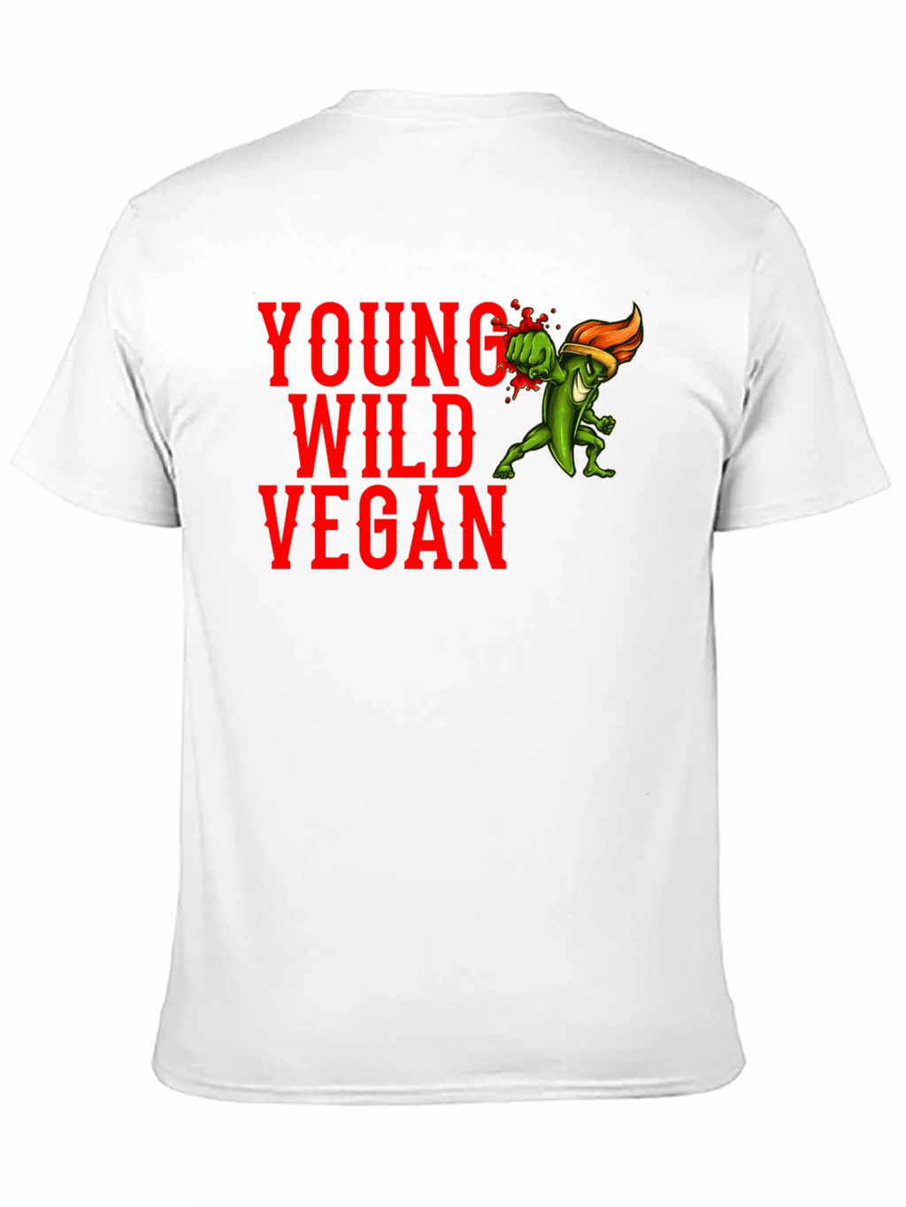 Young Wild Vegan Graphic Tee - Black