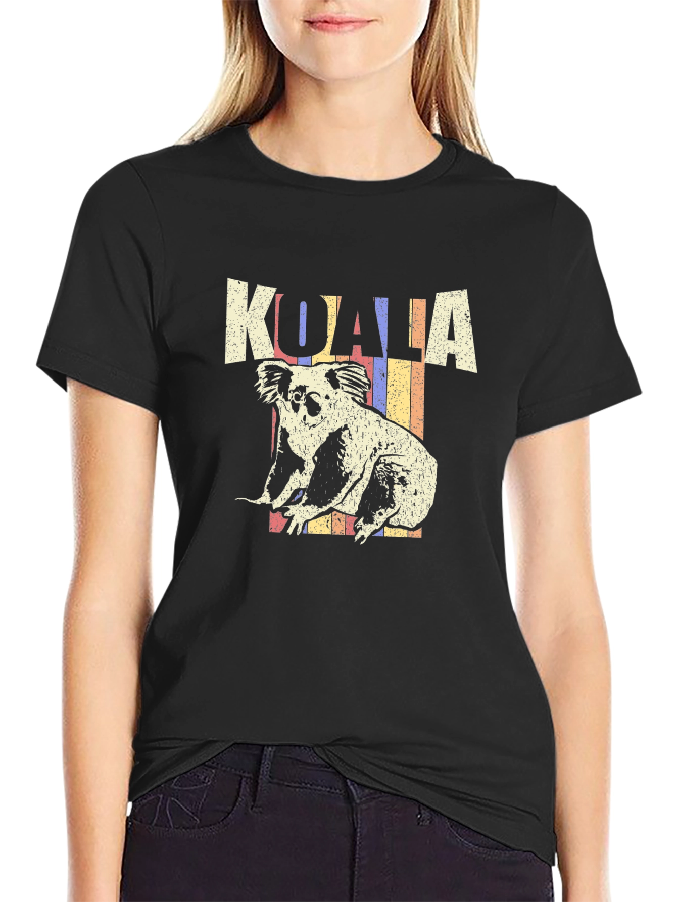 Retro Koala Graphic T-Shirt - Novelty Tee