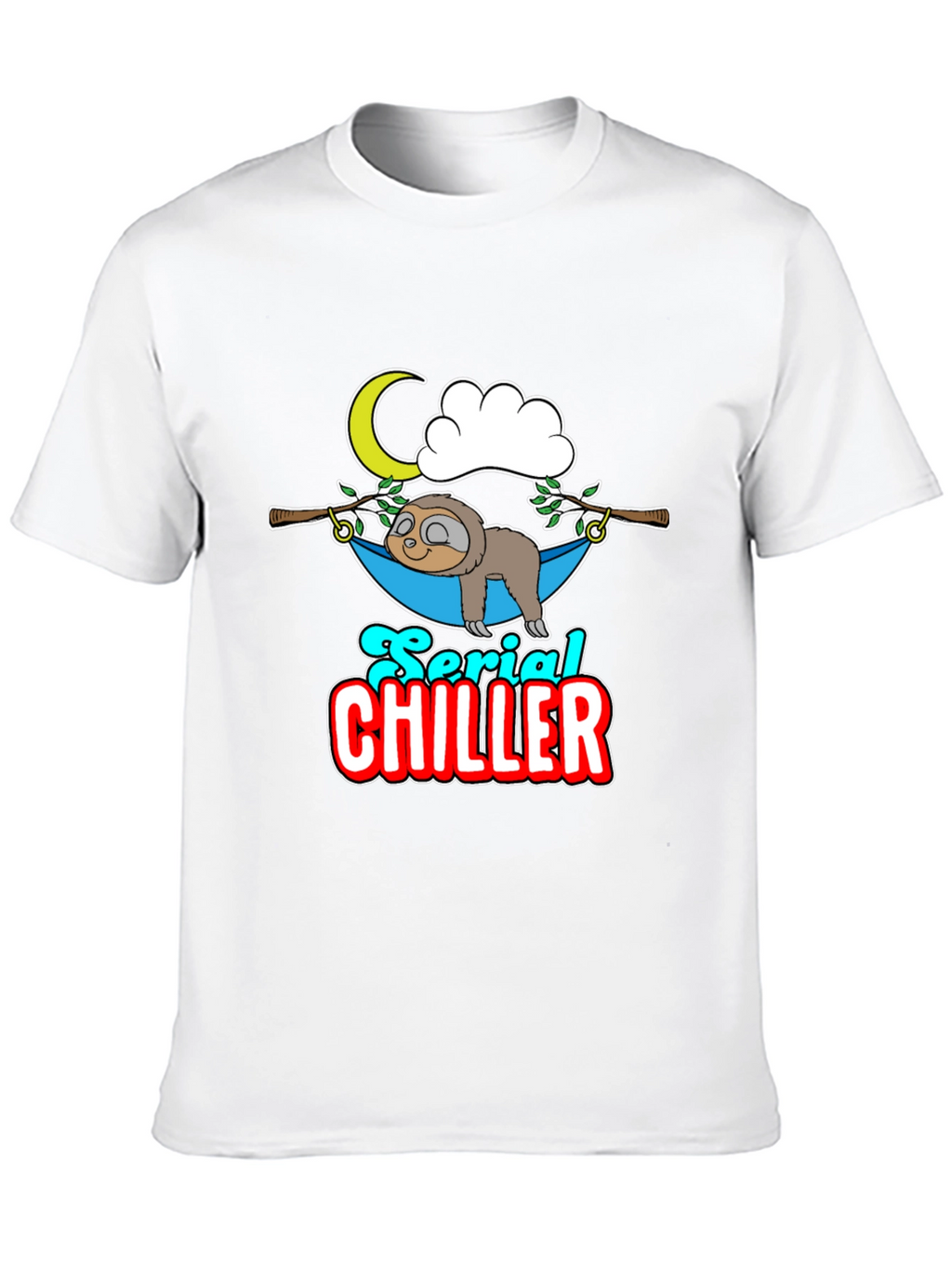 Serial Chiller Sloth Graphic T-Shirt