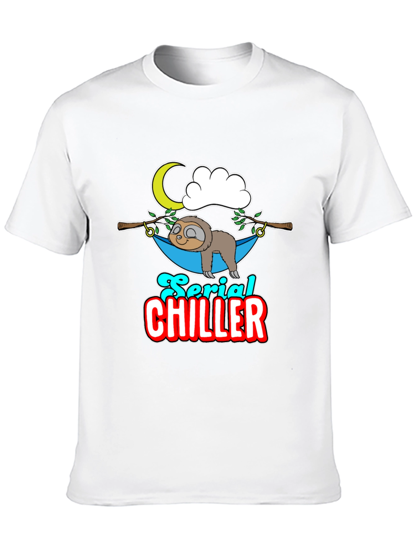Serial Chiller Sloth Graphic T-Shirt