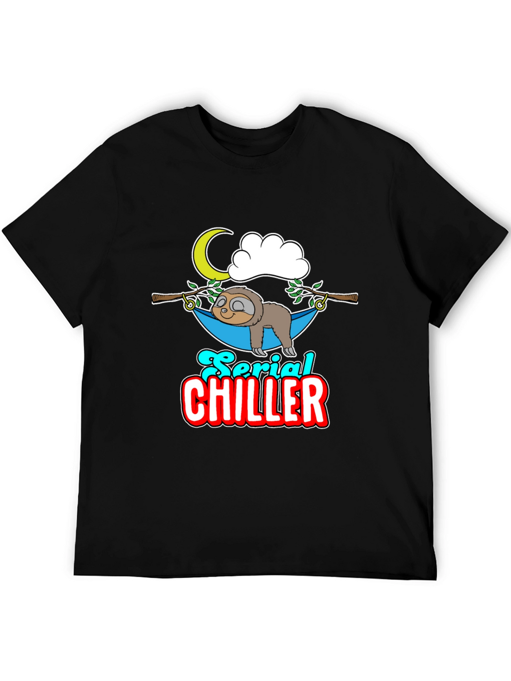 Serial Chiller Sloth Graphic T-Shirt