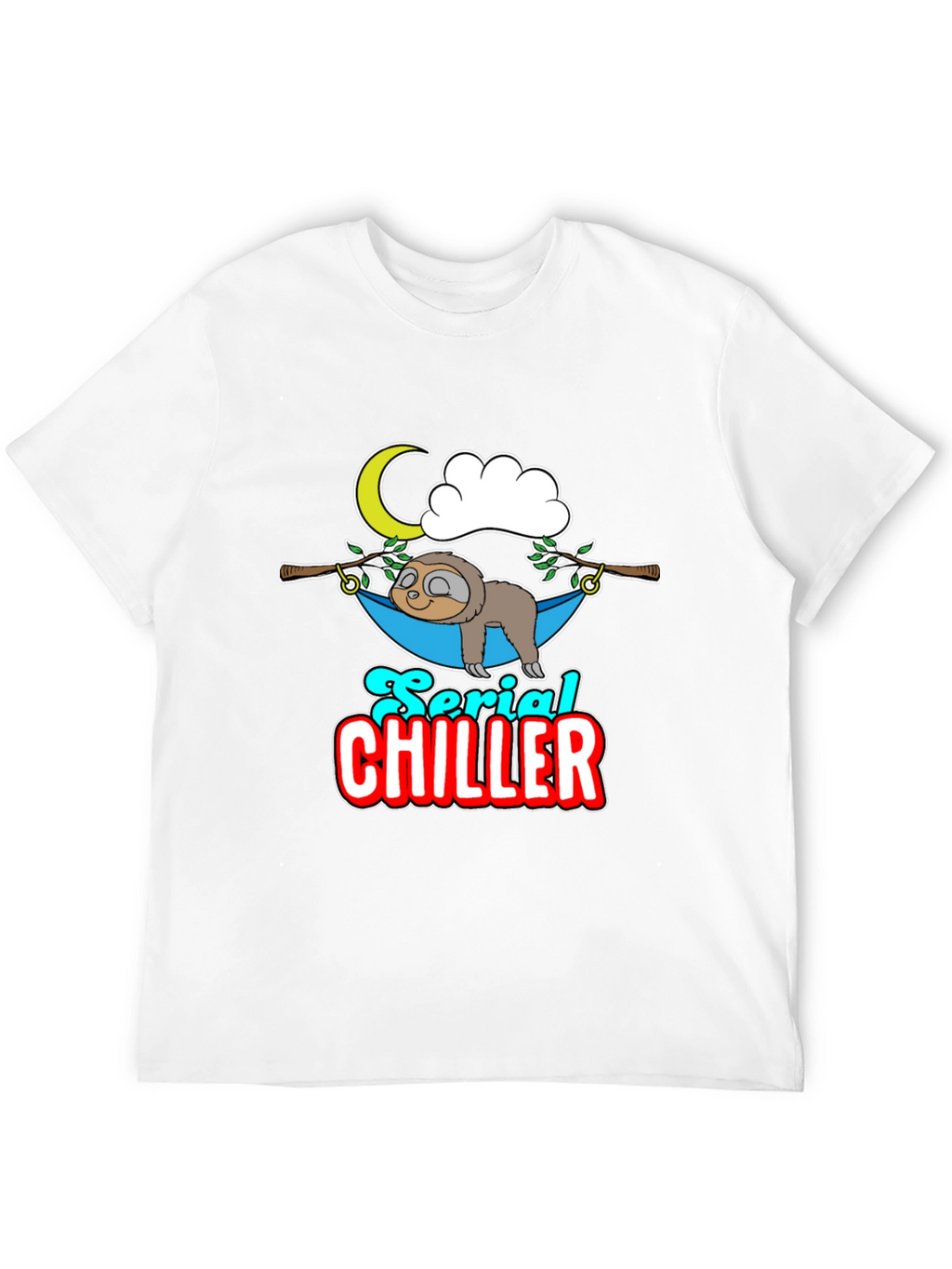 Serial Chiller Sloth Graphic T-Shirt