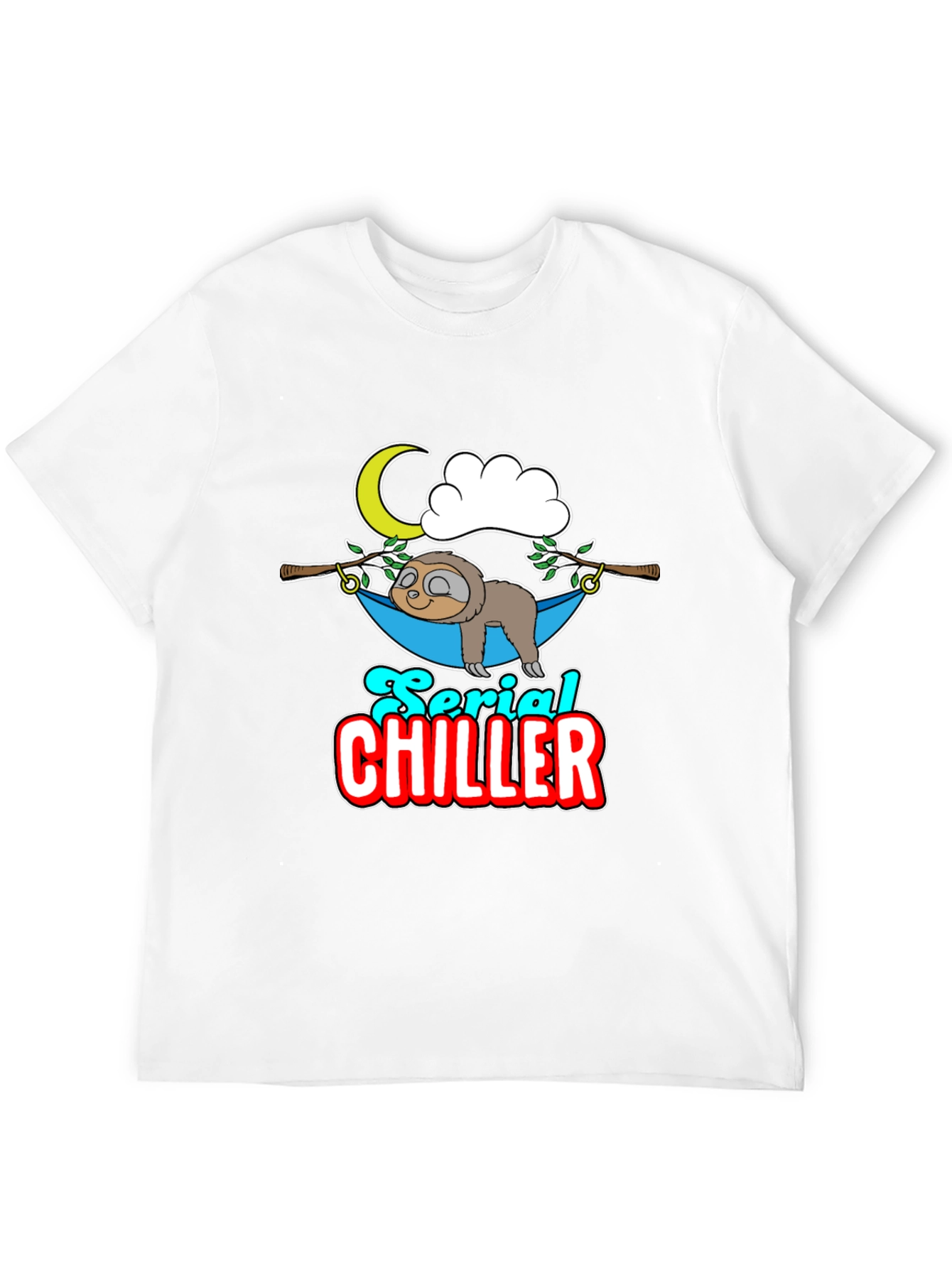 Serial Chiller Sloth Graphic T-Shirt