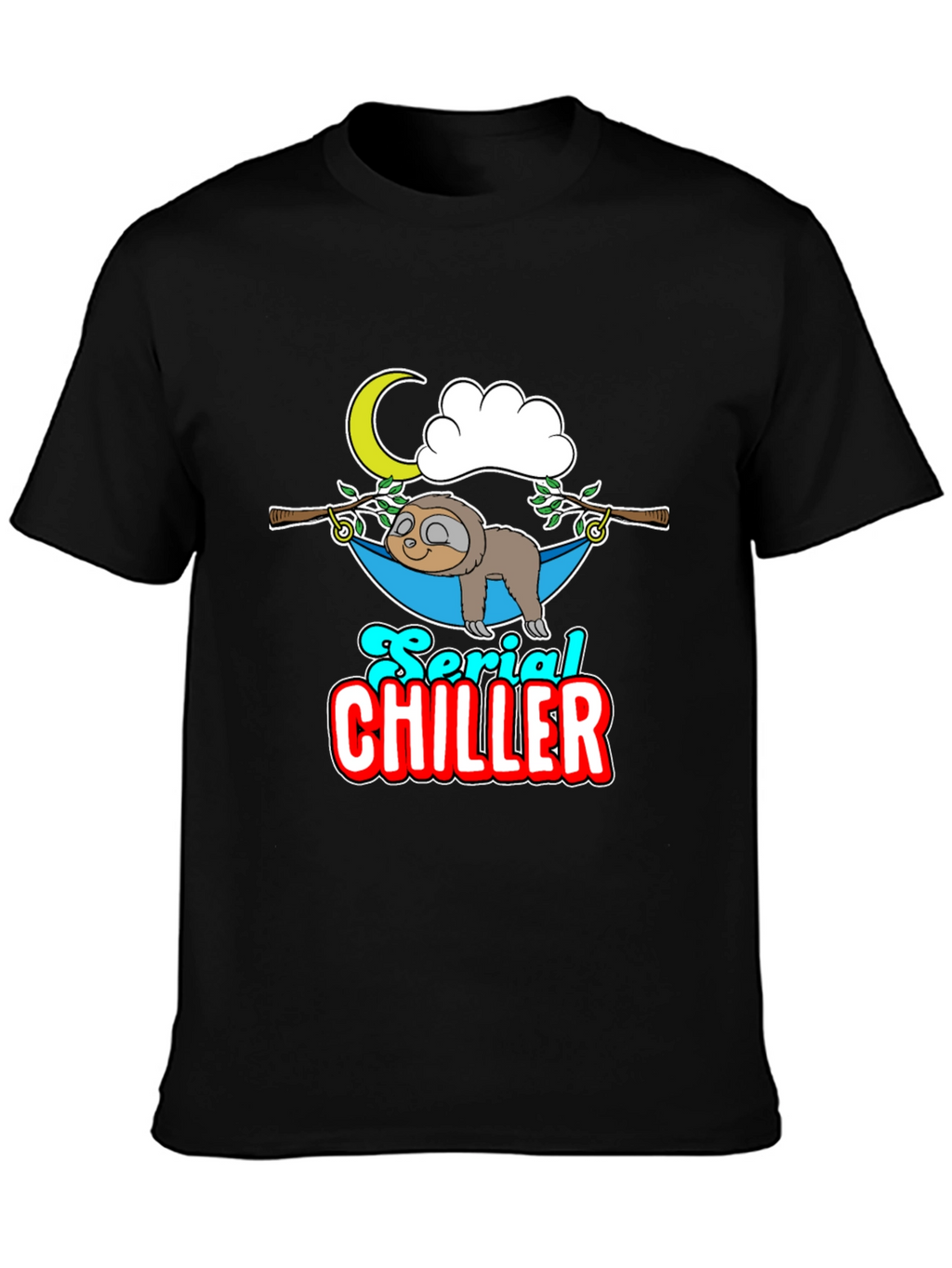 Serial Chiller Sloth Graphic T-Shirt