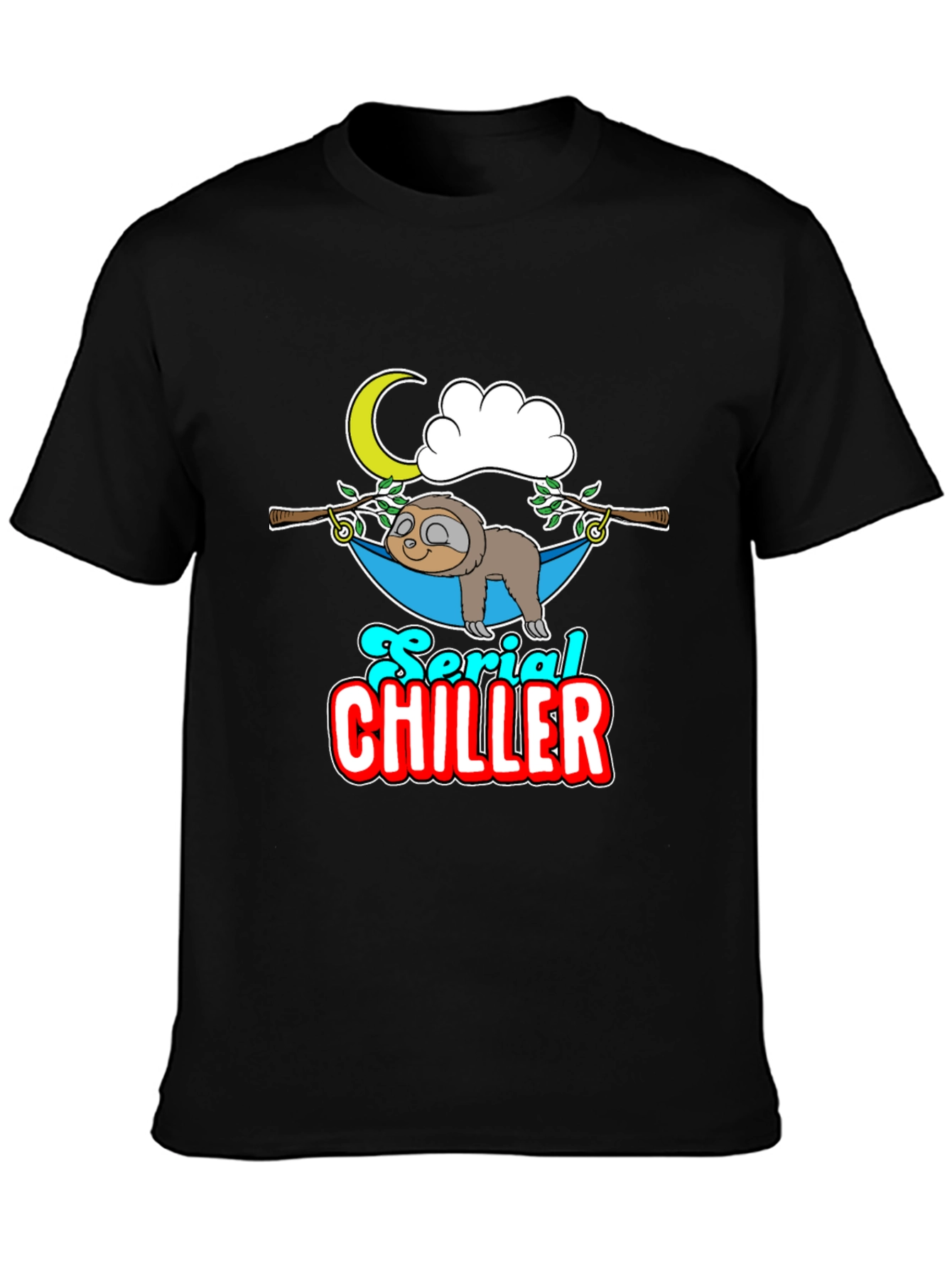 Serial Chiller Sloth Graphic T-Shirt