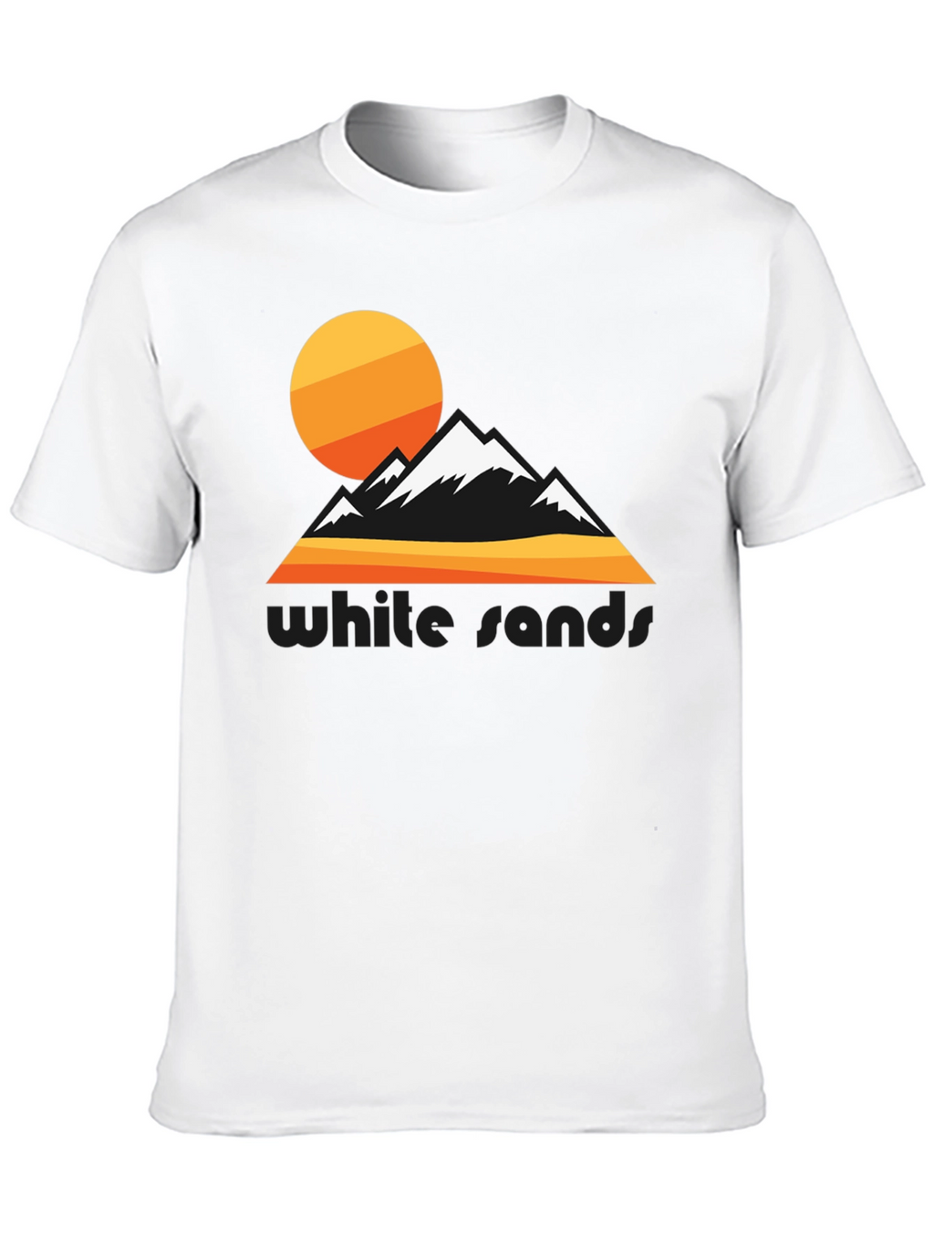 White Sands Graphic Tee - Retro Mountain Design