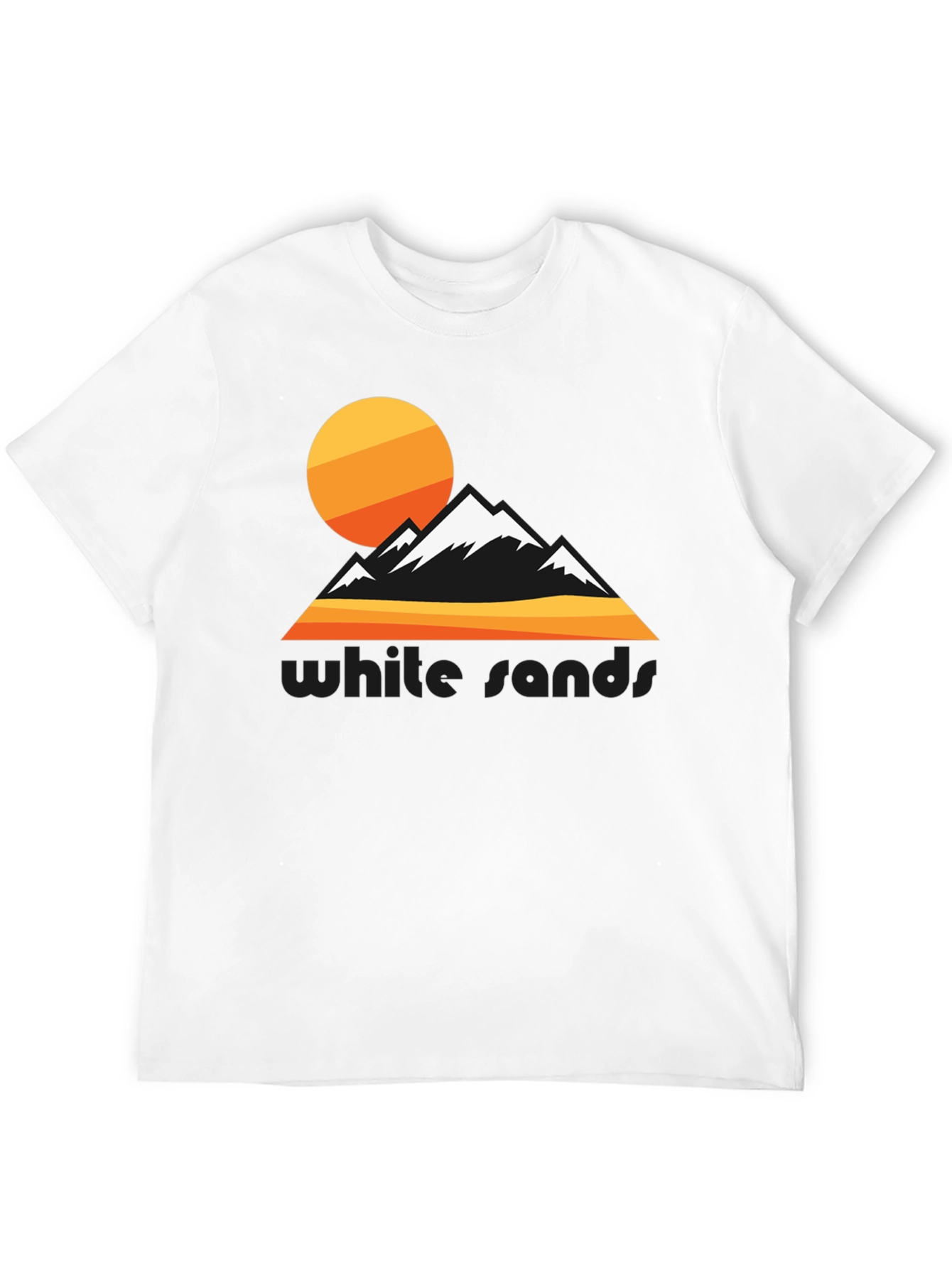 White Sands Graphic Tee - Retro Mountain Design