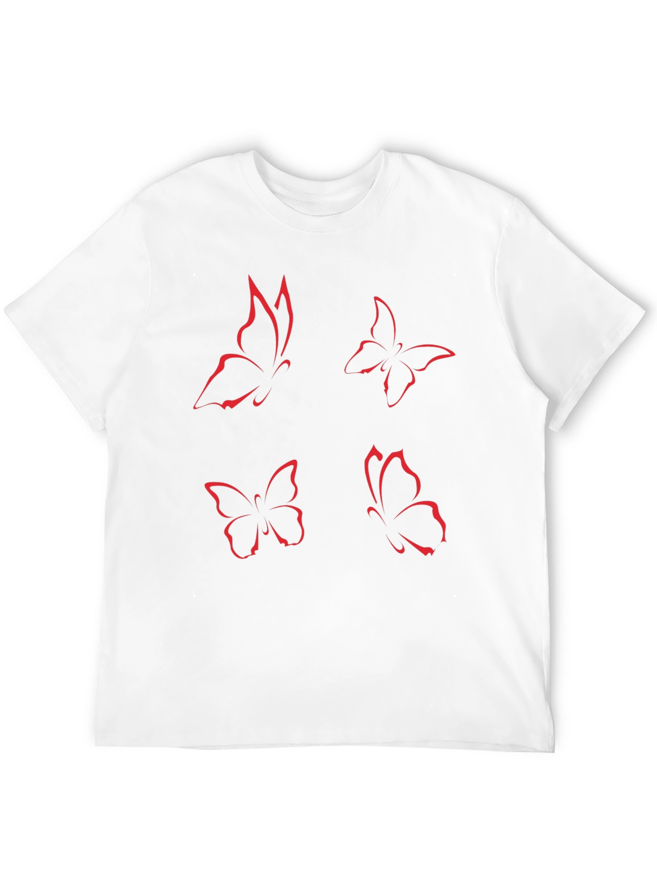 Butterfly Graphic Tee - Black Short Sleeve
