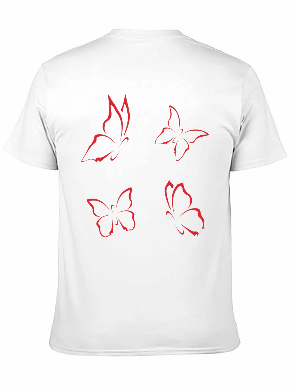 Butterfly Graphic Tee - Black Short Sleeve