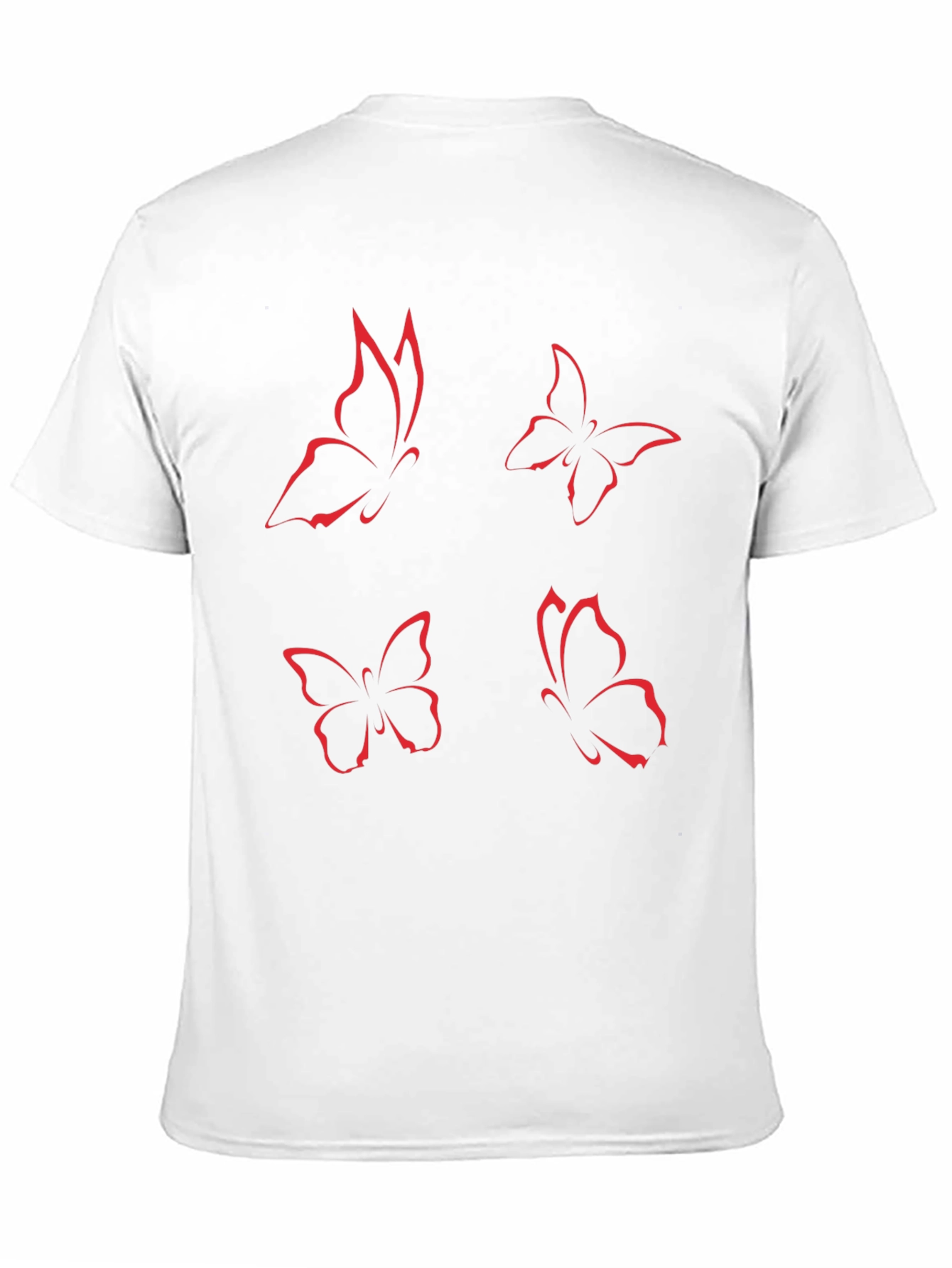 Butterfly Graphic Tee - Black Short Sleeve
