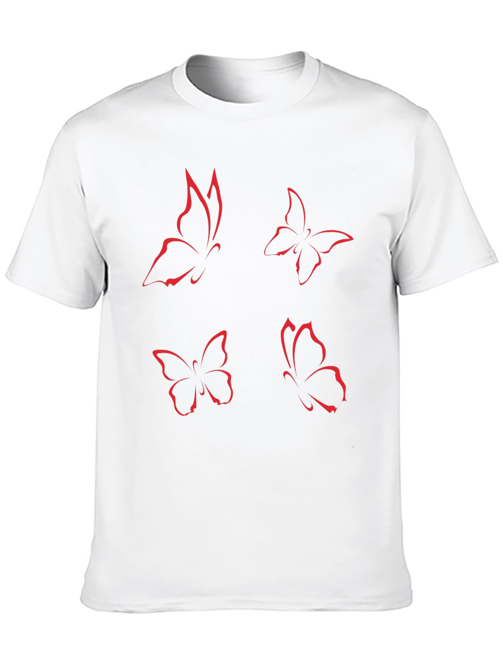 Butterfly Graphic Tee - Black Short Sleeve