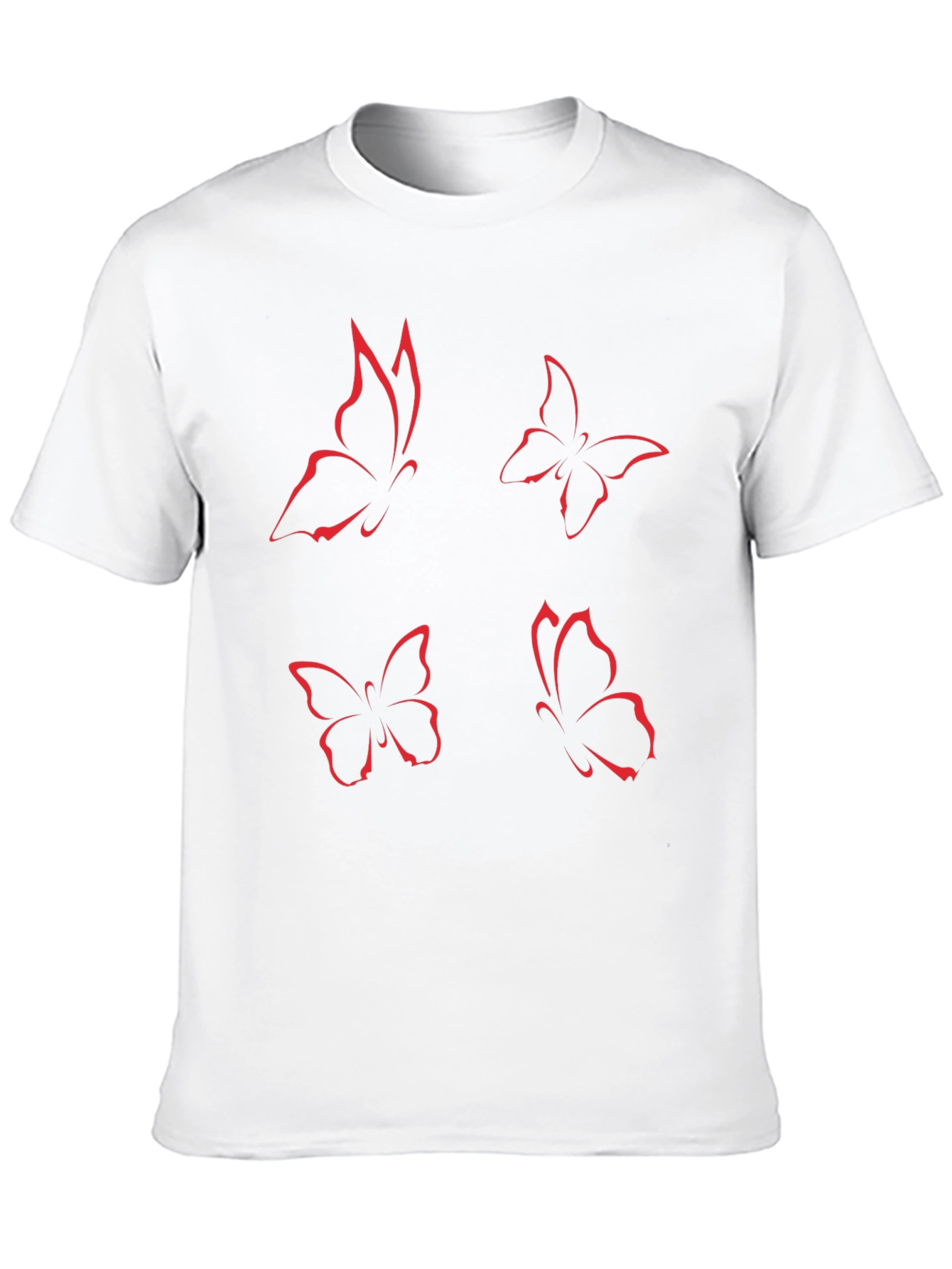Butterfly Graphic Tee - Black Short Sleeve
