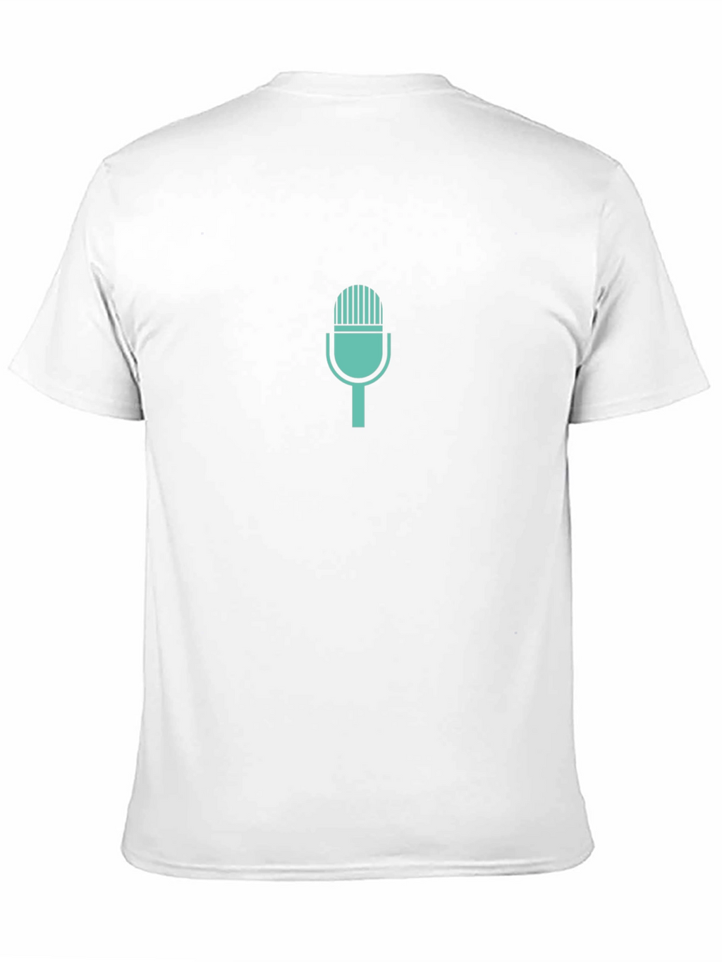 Retro Microphone Graphic Tee - Black