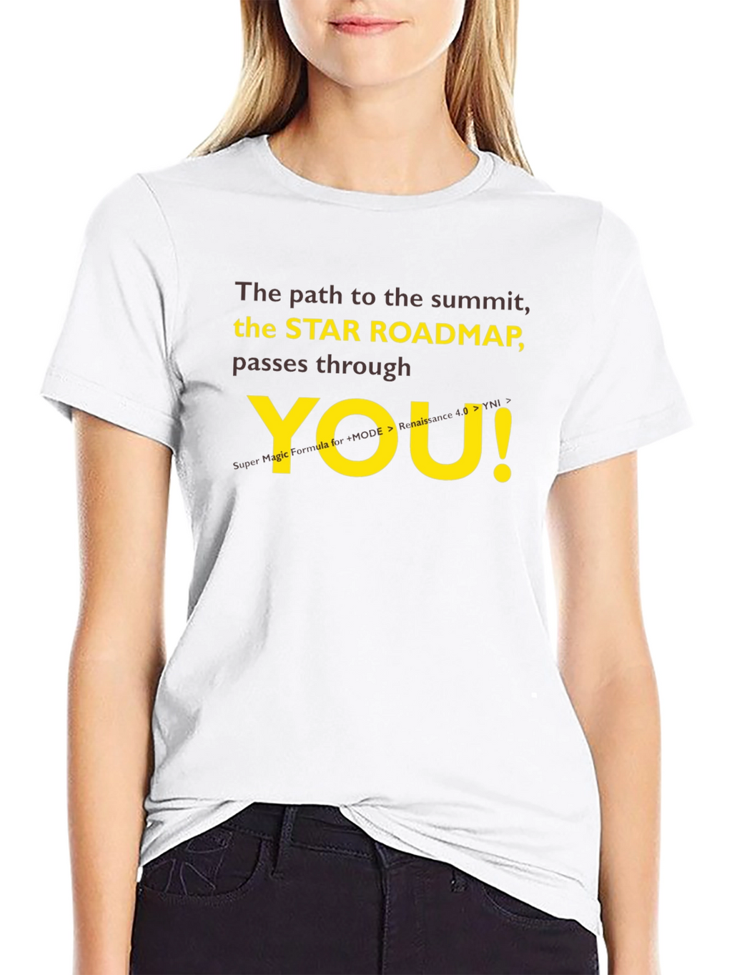 Star Roadmap T-Shirt - Motivational Summit Seeker Tee