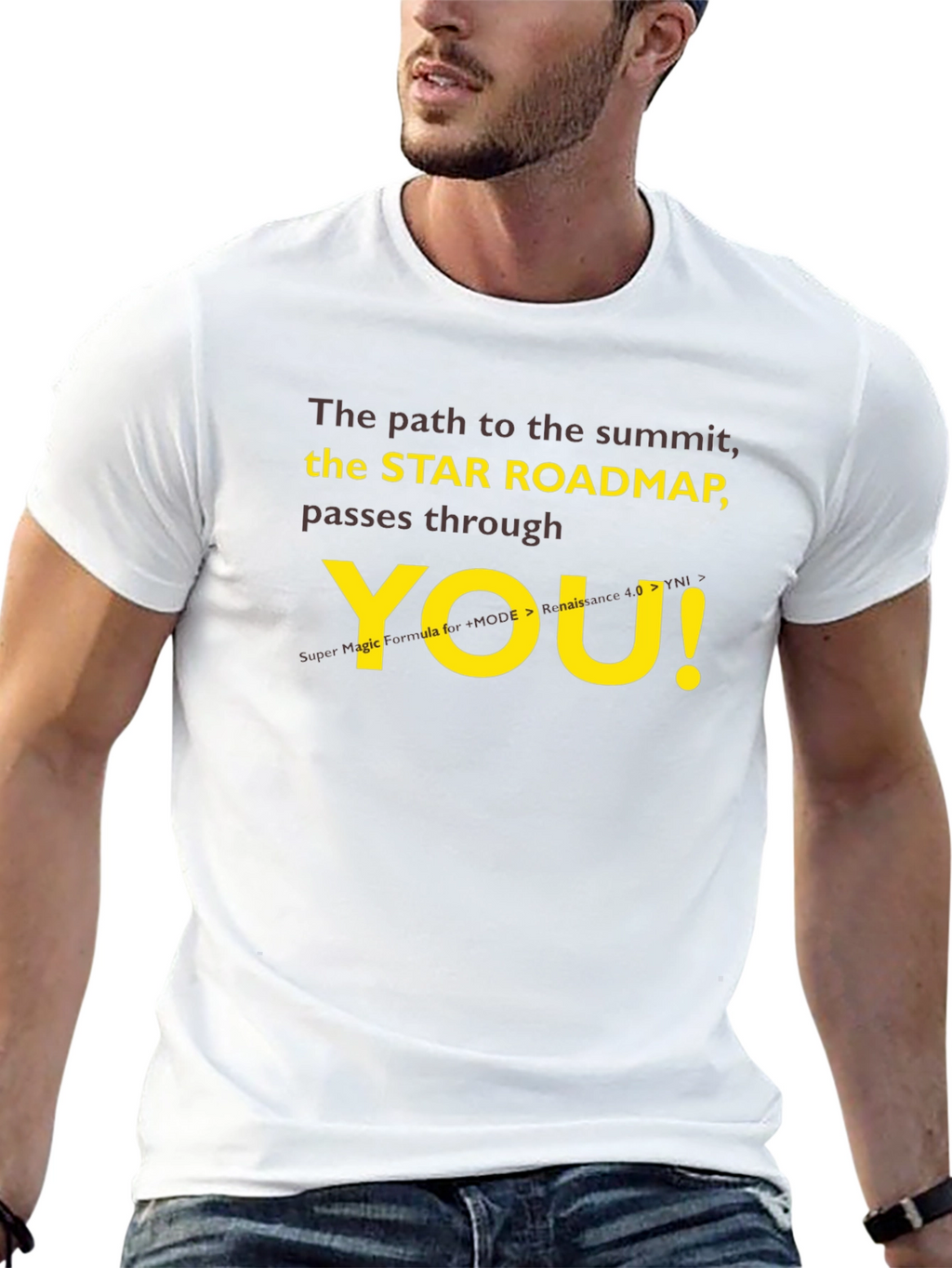 Star Roadmap T-Shirt - Motivational Summit Seeker Tee