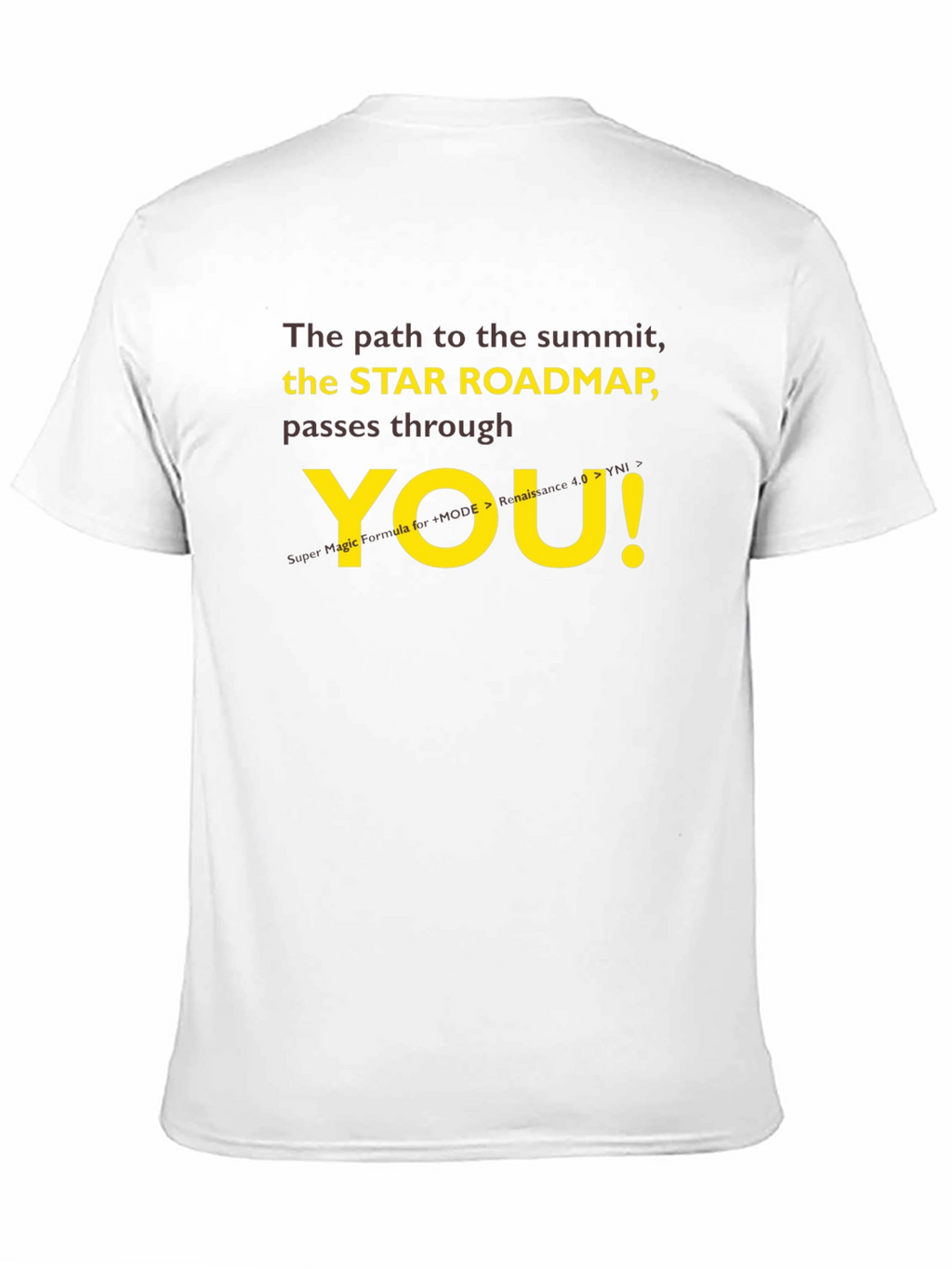 Star Roadmap T-Shirt - Motivational Summit Seeker Tee