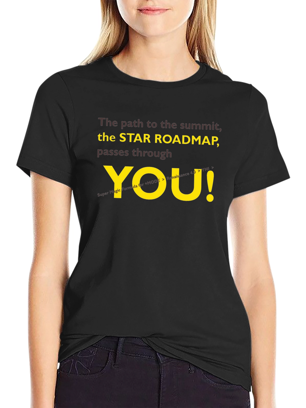 Star Roadmap T-Shirt - Motivational Summit Seeker Tee