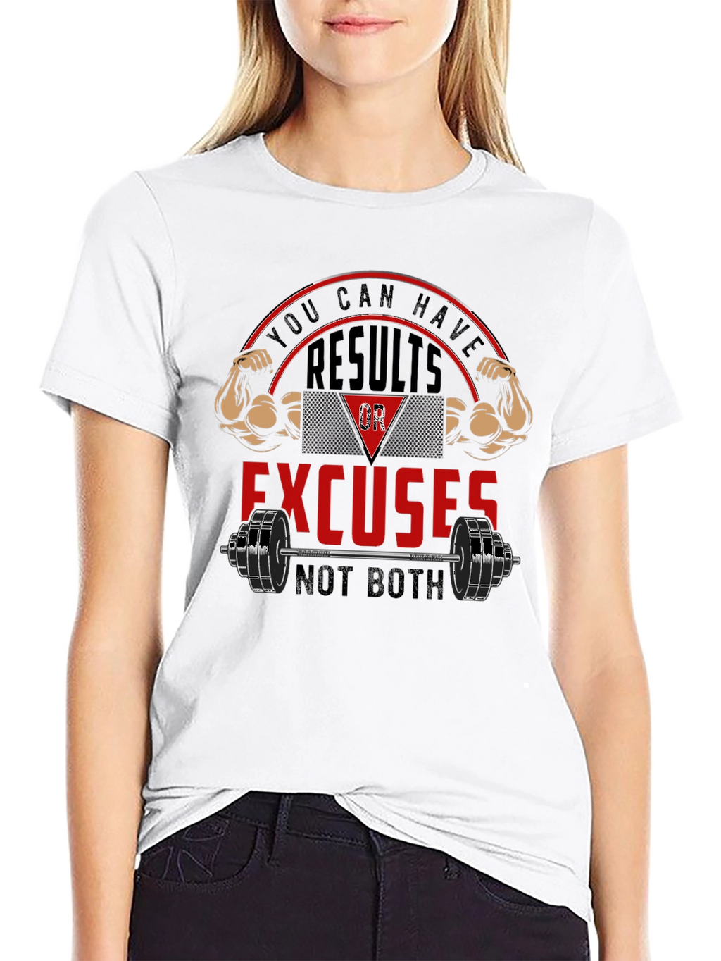 Results or Excuses Graphic T-Shirt - Fitness Motivation